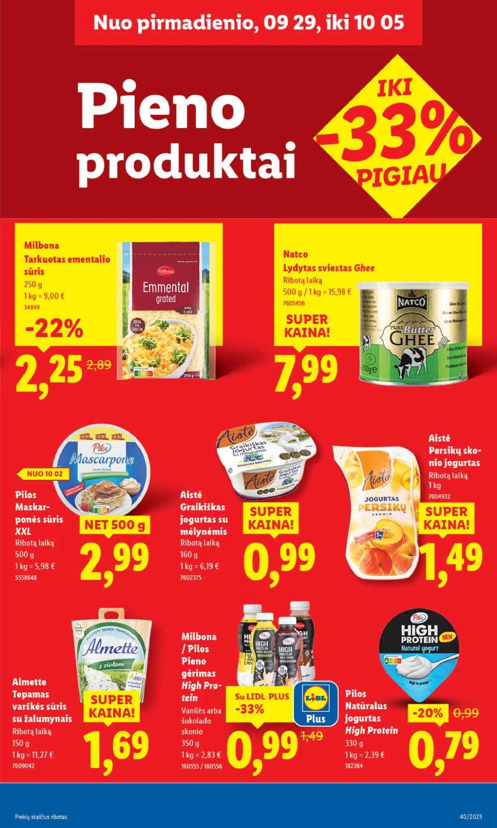 lidl - LIDL - Maisto prekių pasiūlymai (2025 10 02 - 2025 10 05) - page: 31