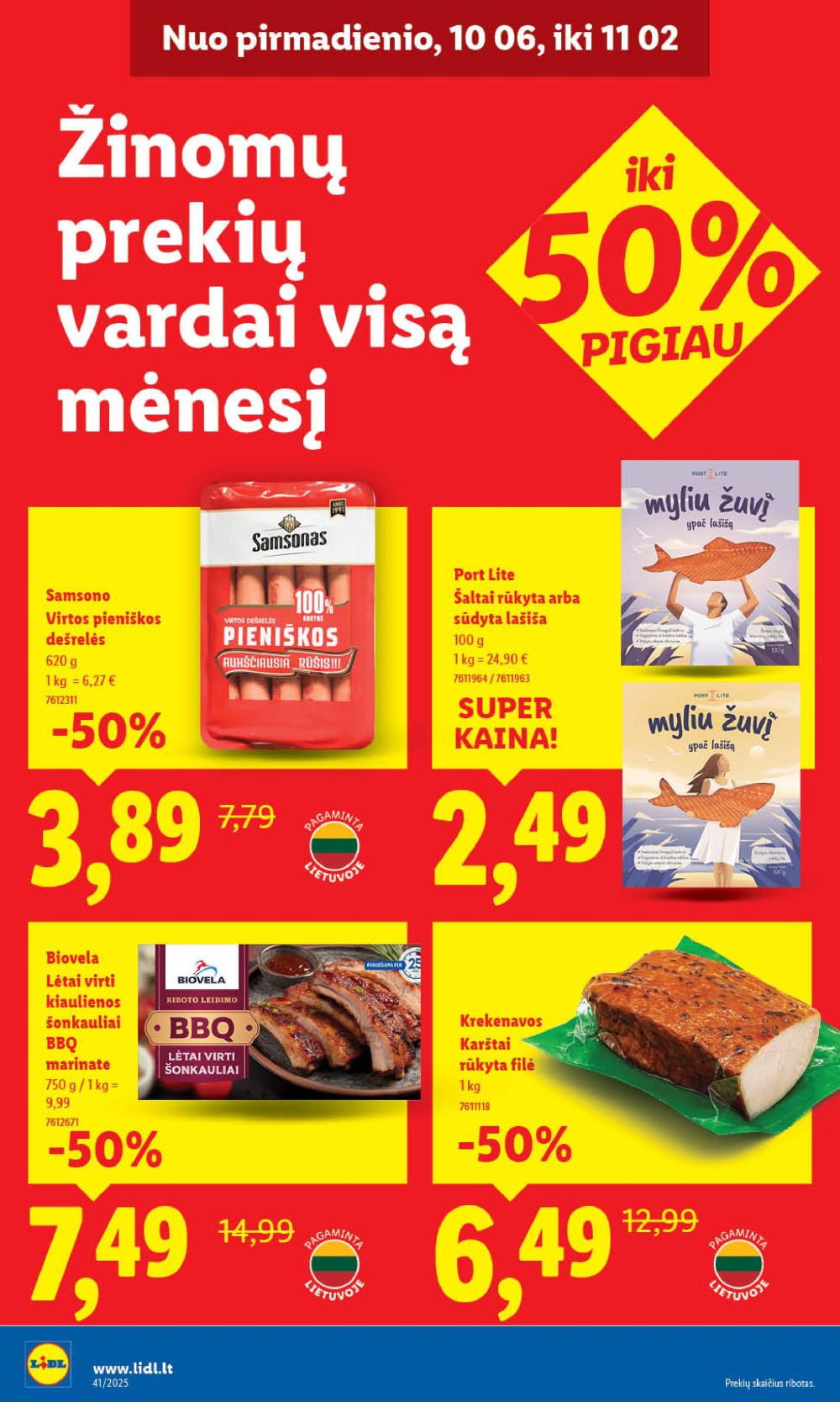 lidl - LIDL - Maisto prekių pasiūlymai (2025 10 06 - 2025 10 12) - page: 40