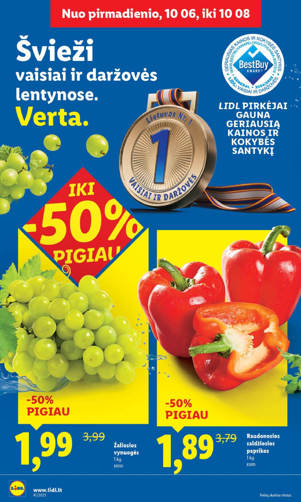 lidl - LIDL - Maisto prekių pasiūlymai (2025 10 06 - 2025 10 12) - page: 4