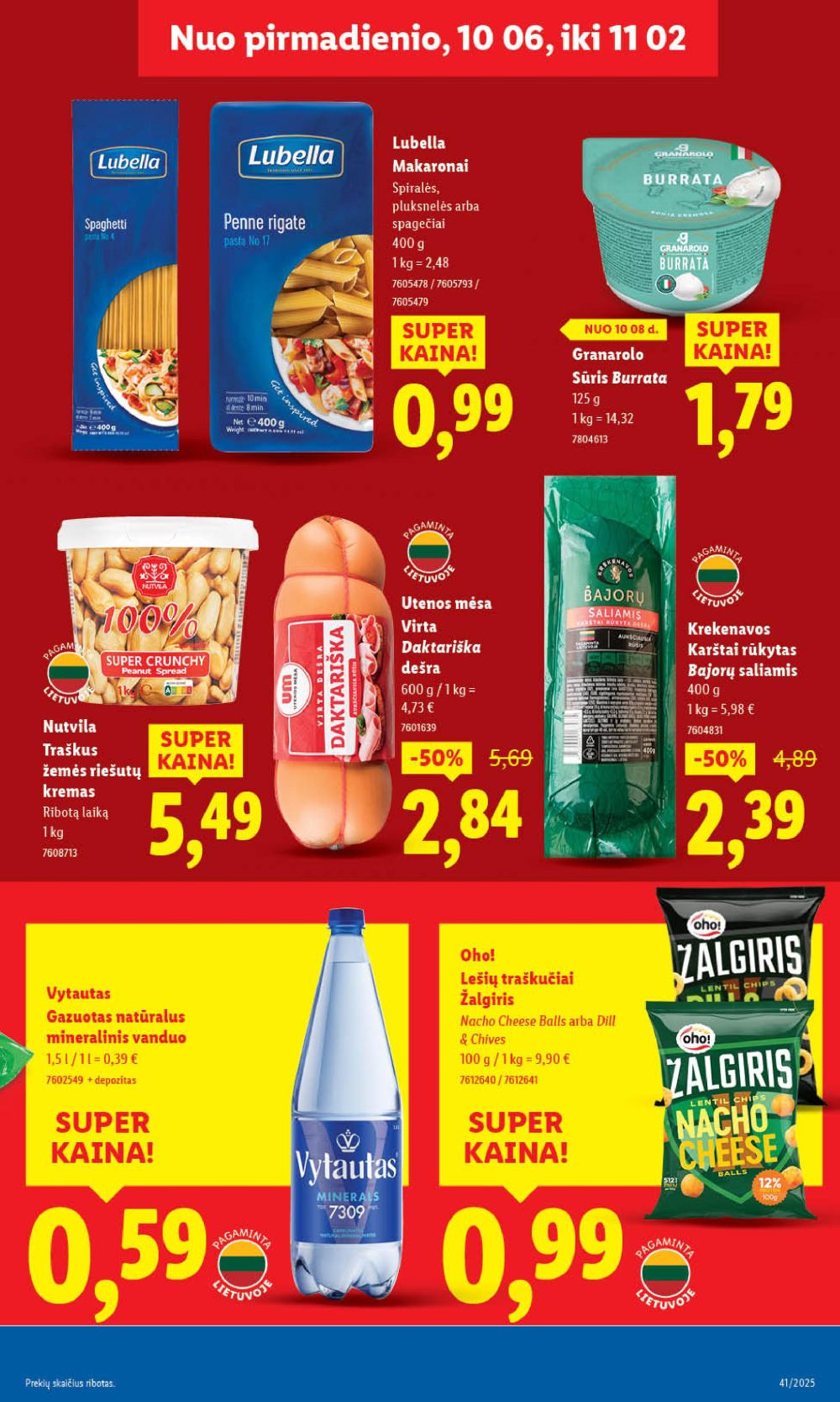 lidl - LIDL - Maisto prekių pasiūlymai (2025 10 06 - 2025 10 12) - page: 41