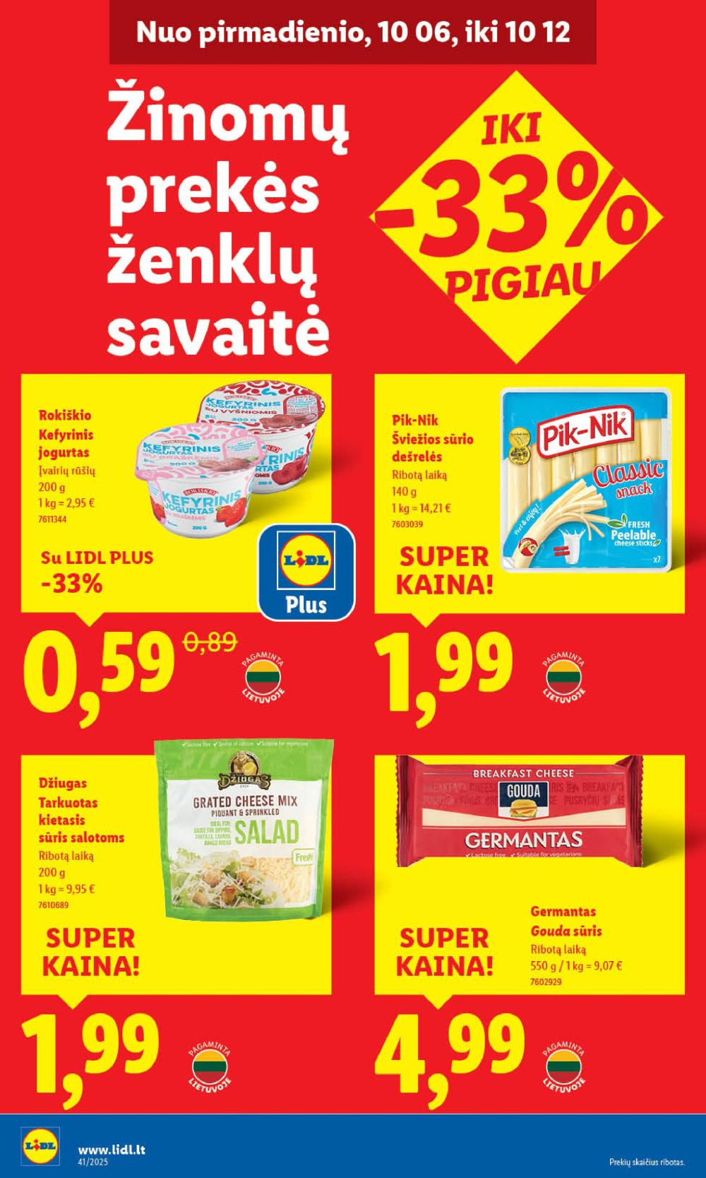 lidl - LIDL - Maisto prekių pasiūlymai (2025 10 06 - 2025 10 12) - page: 46