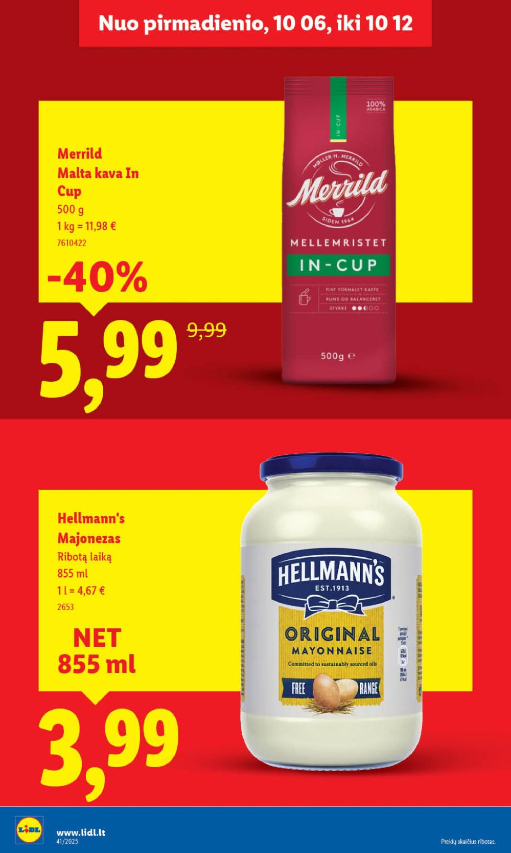 lidl - LIDL - Maisto prekių pasiūlymai (2025 10 06 - 2025 10 12) - page: 42