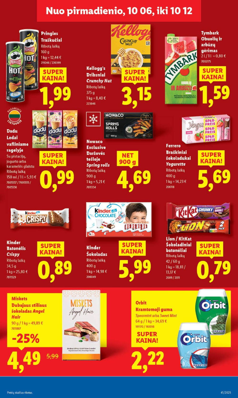 lidl - LIDL - Maisto prekių pasiūlymai (2025 10 06 - 2025 10 12) - page: 51