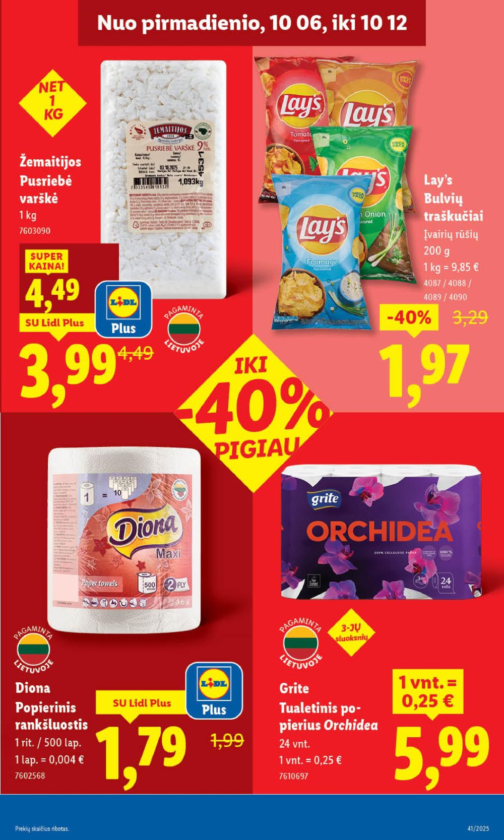 lidl - LIDL - Maisto prekių pasiūlymai (2025 10 06 - 2025 10 12) - page: 43