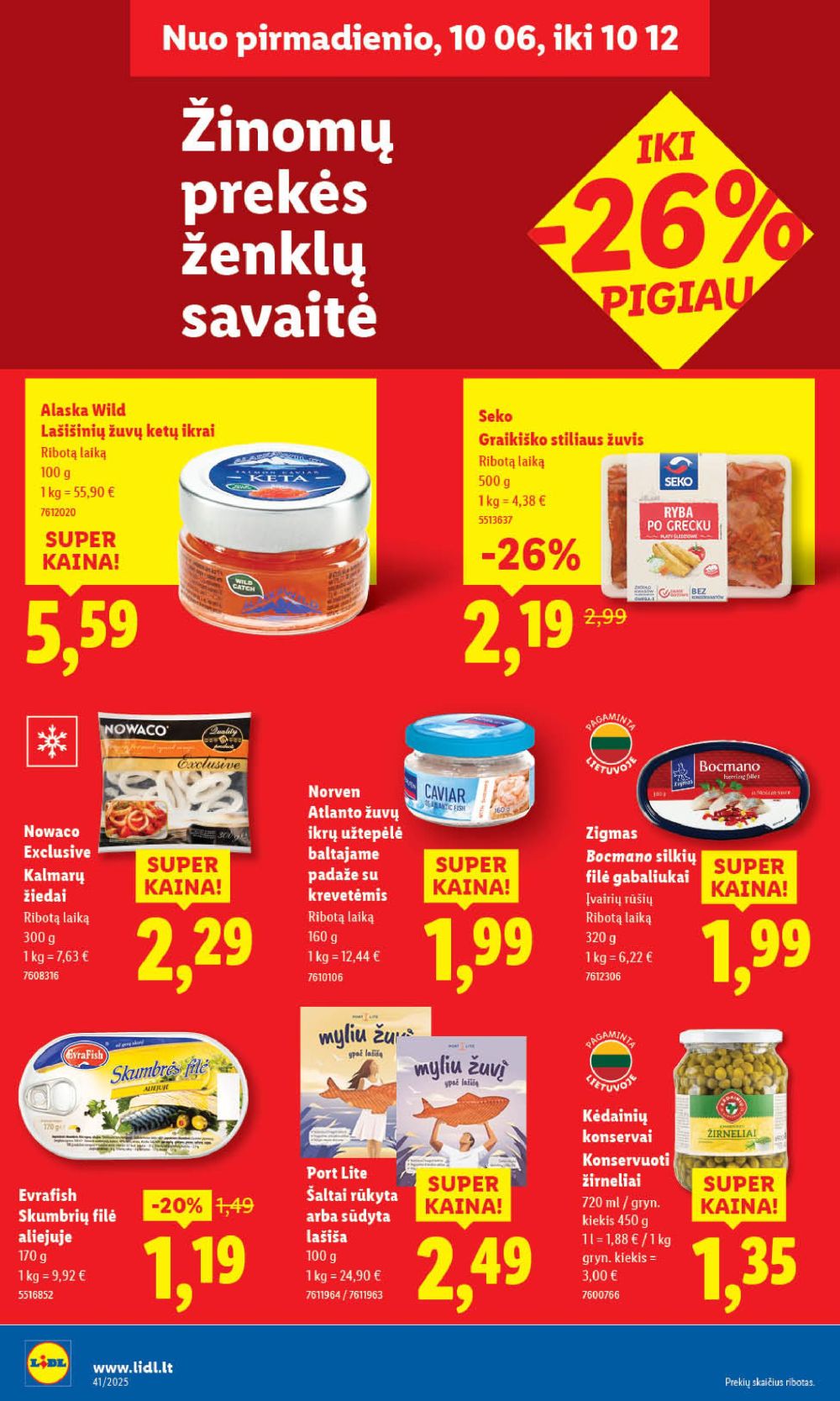 lidl - LIDL - Maisto prekių pasiūlymai (2025 10 06 - 2025 10 12) - page: 44