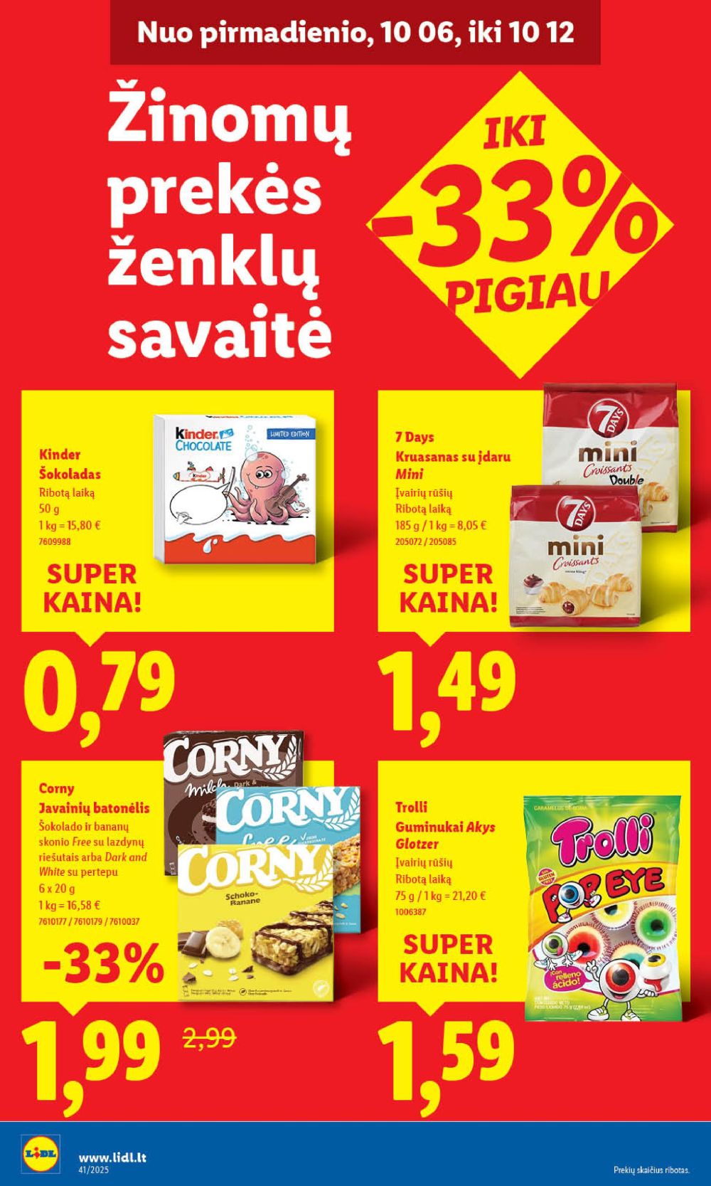 lidl - LIDL - Maisto prekių pasiūlymai (2025 10 06 - 2025 10 12) - page: 50