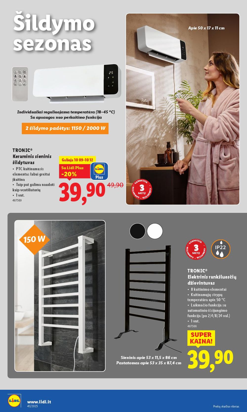 lidl - LIDL - Ne maisto prekių pasiūlymai (2025 10 06 - 2025 10 12) - page: 40