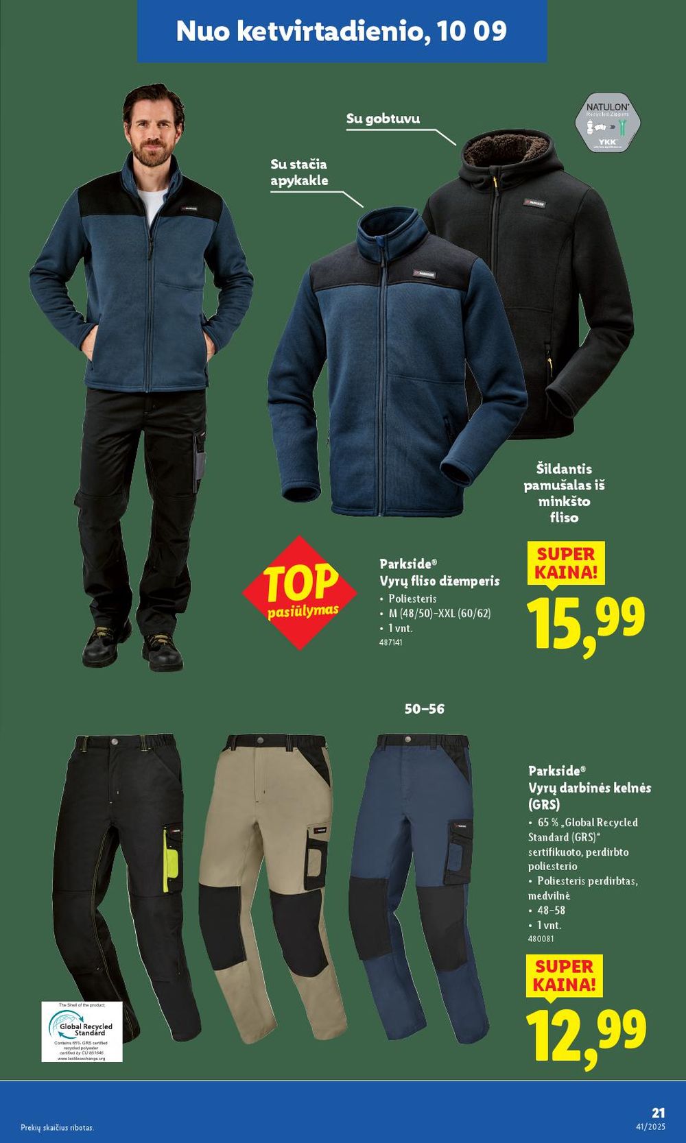 lidl - LIDL - Ne maisto prekių pasiūlymai (2025 10 06 - 2025 10 12) - page: 21