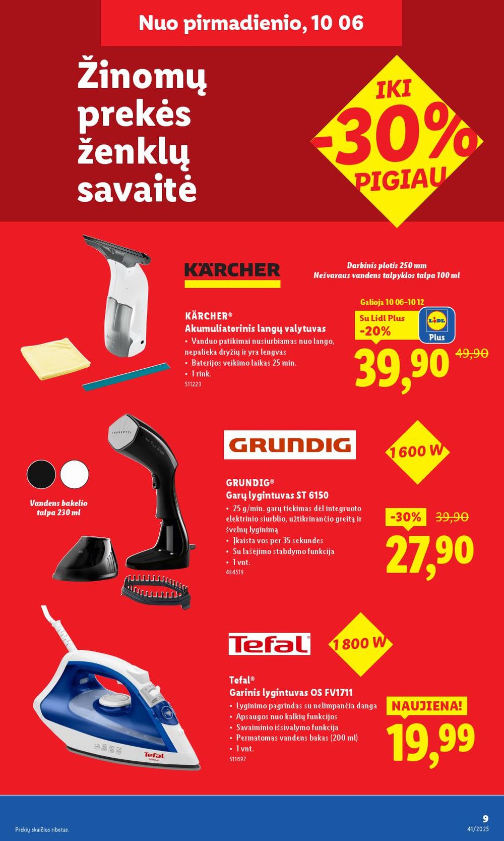 lidl - LIDL - Ne maisto prekių pasiūlymai (2025 10 06 - 2025 10 12) - page: 9