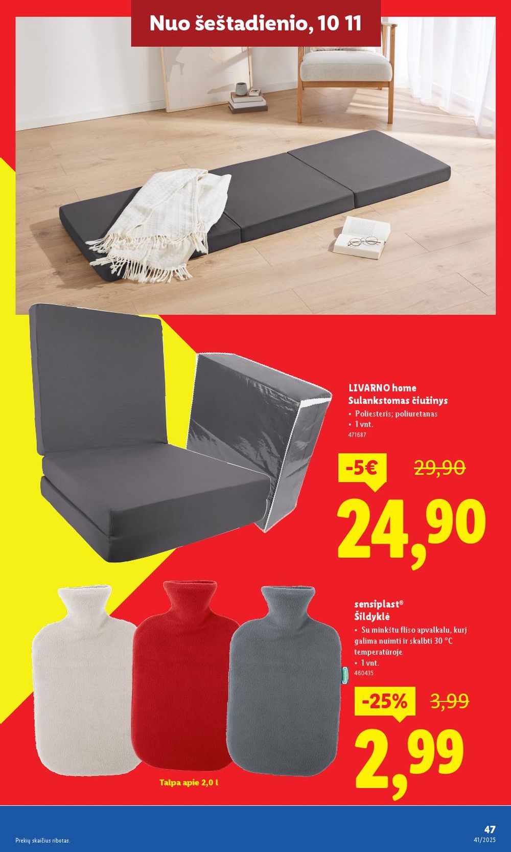 lidl - LIDL - Ne maisto prekių pasiūlymai (2025 10 06 - 2025 10 12) - page: 47
