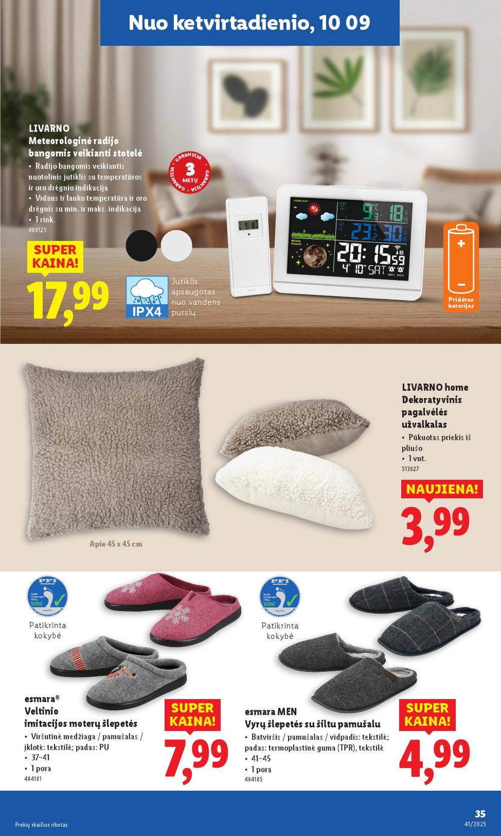 lidl - LIDL - Ne maisto prekių pasiūlymai (2025 10 06 - 2025 10 12) - page: 35