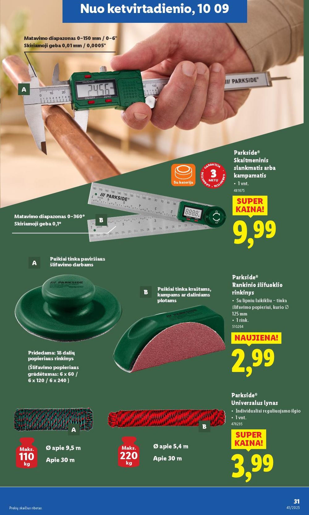 lidl - LIDL - Ne maisto prekių pasiūlymai (2025 10 06 - 2025 10 12) - page: 31