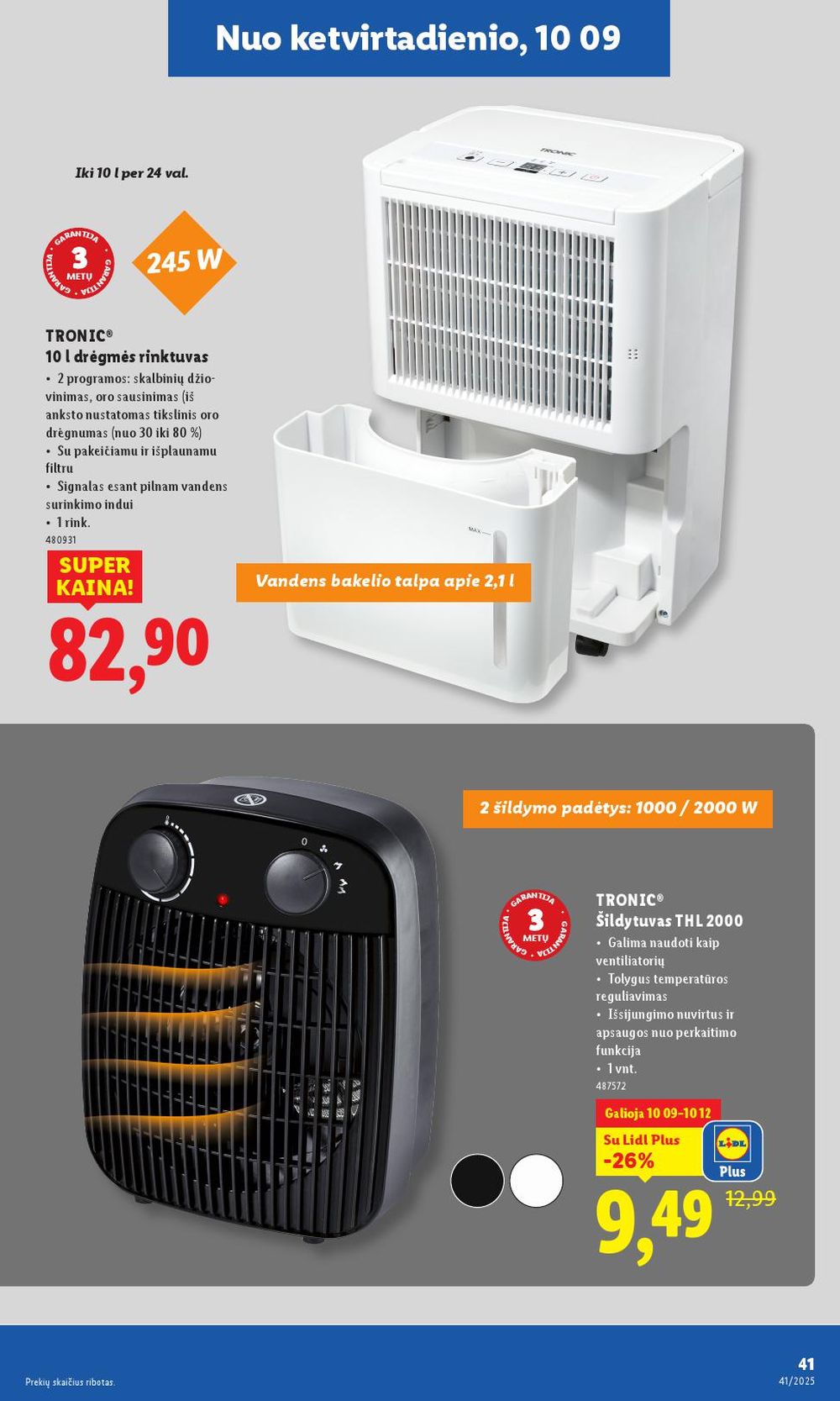lidl - LIDL - Ne maisto prekių pasiūlymai (2025 10 06 - 2025 10 12) - page: 41