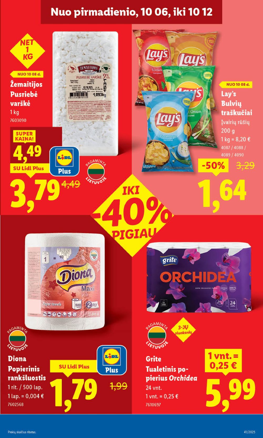 lidl - LIDL - Maisto prekių pasiūlymai (2025 10 09 - 2025 10 12) - page: 51