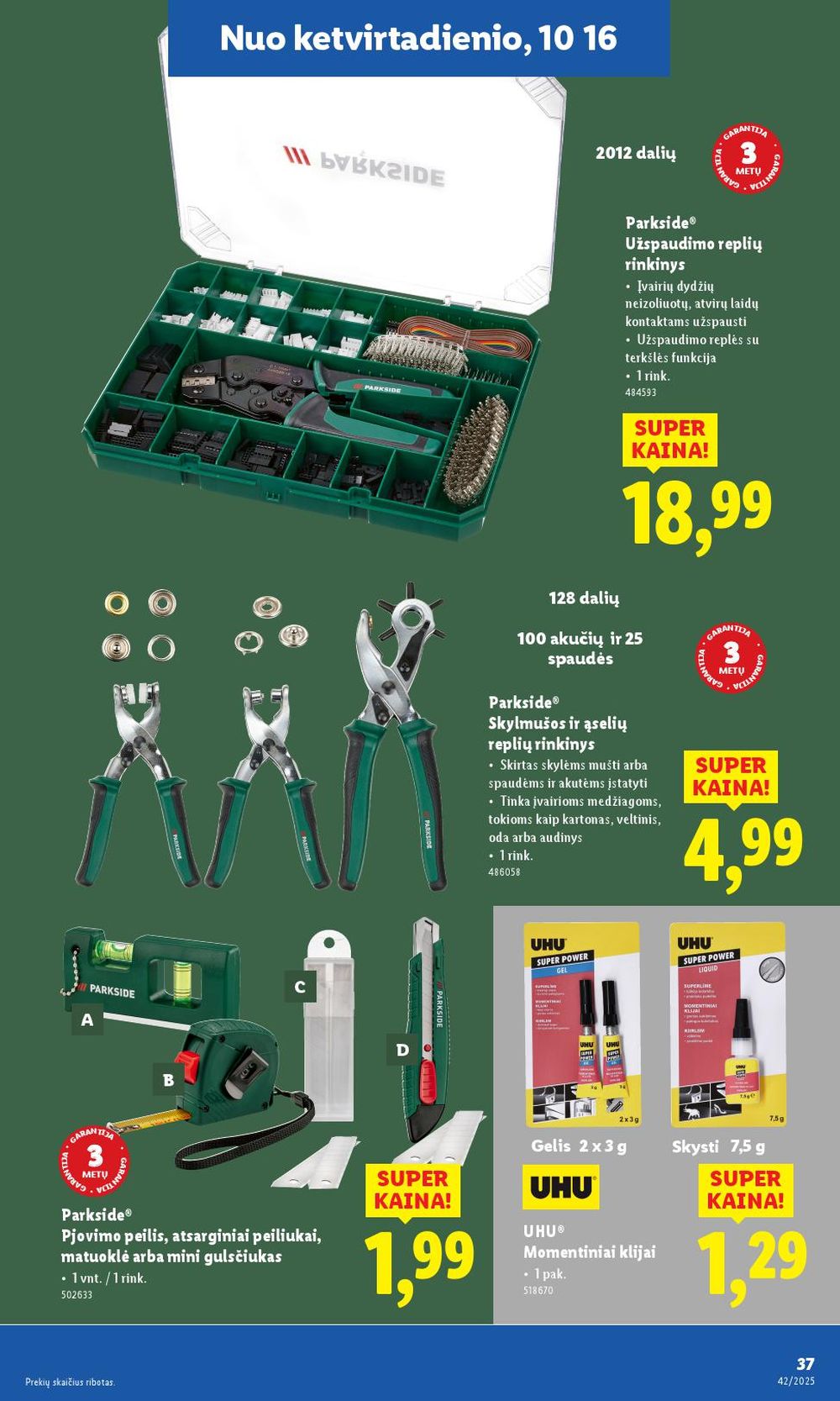lidl - LIDL - Ne maisto prekių pasiūlymai (2025 10 13 - 2025 10 19) - page: 37