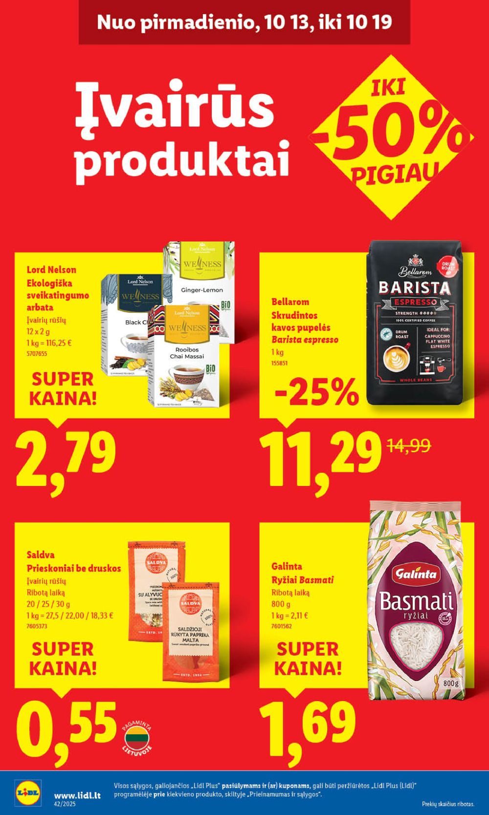 lidl - LIDL - Maisto prekių pasiūlymai (2025 10 13 - 2025 10 19) - page: 42