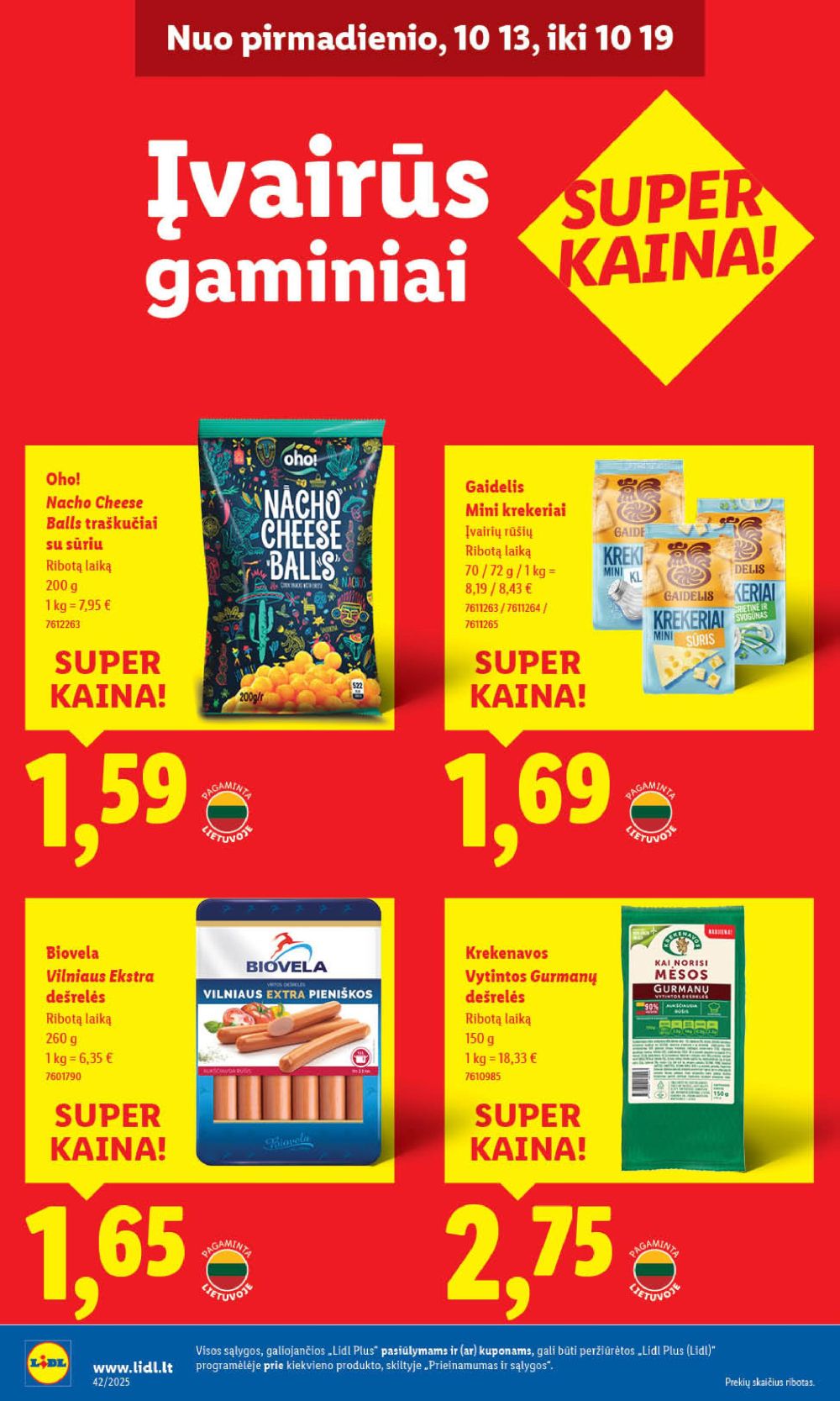 lidl - LIDL - Maisto prekių pasiūlymai (2025 10 13 - 2025 10 19) - page: 40