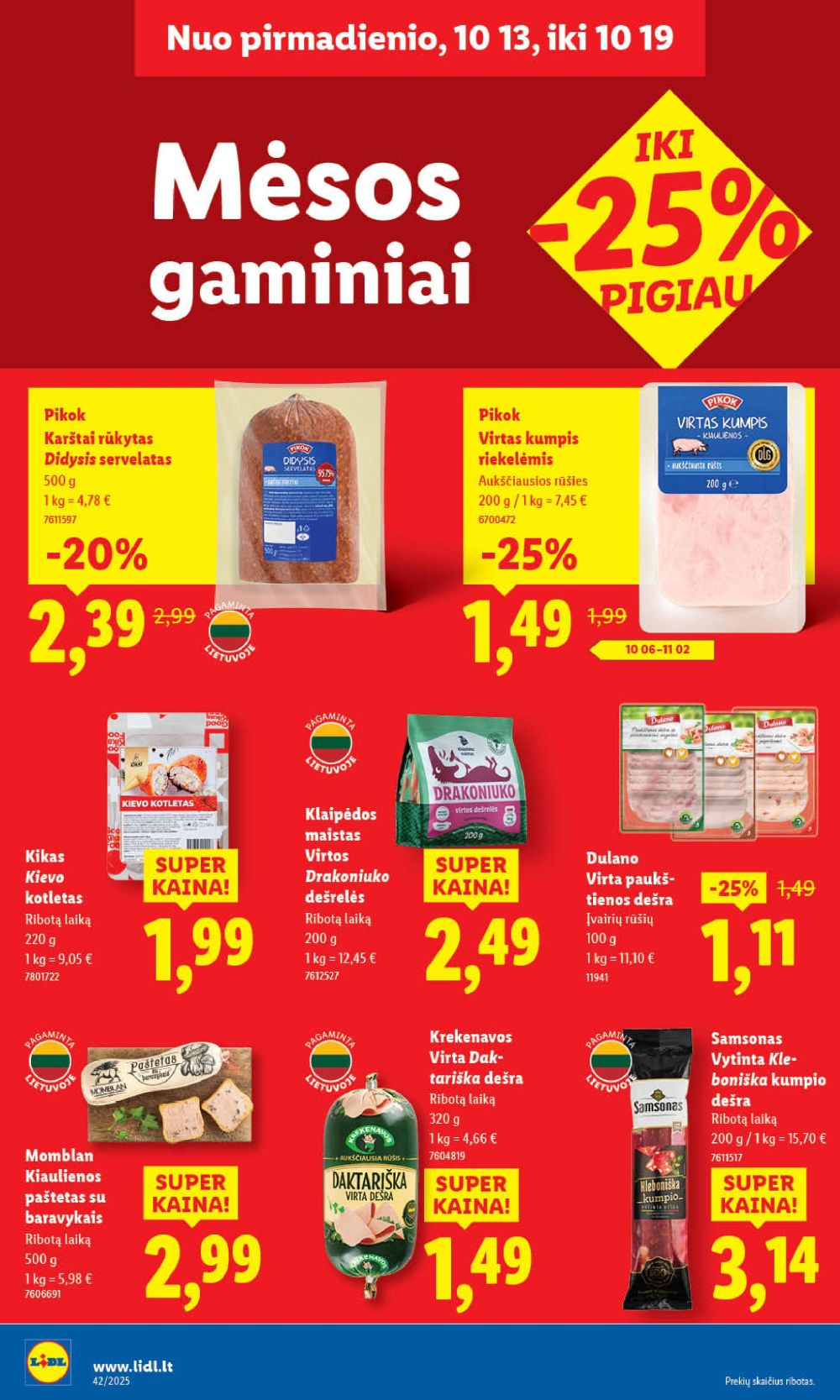 lidl - LIDL - Maisto prekių pasiūlymai (2025 10 13 - 2025 10 19) - page: 34