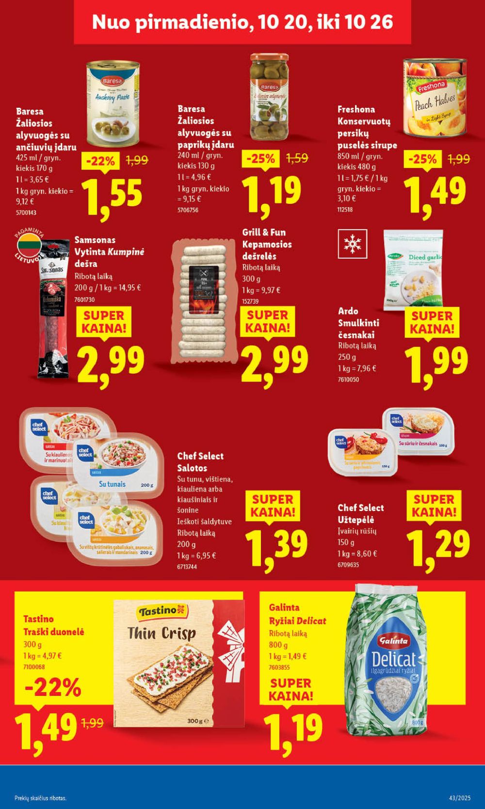 lidl - LIDL - Maisto prekių pasiūlymai (2025 10 20 - 2025 10 26) - page: 43 lidl - LIDL - Maisto prekių pasiūlymai (2025 10 20 - 2025 10 26) - page: 43