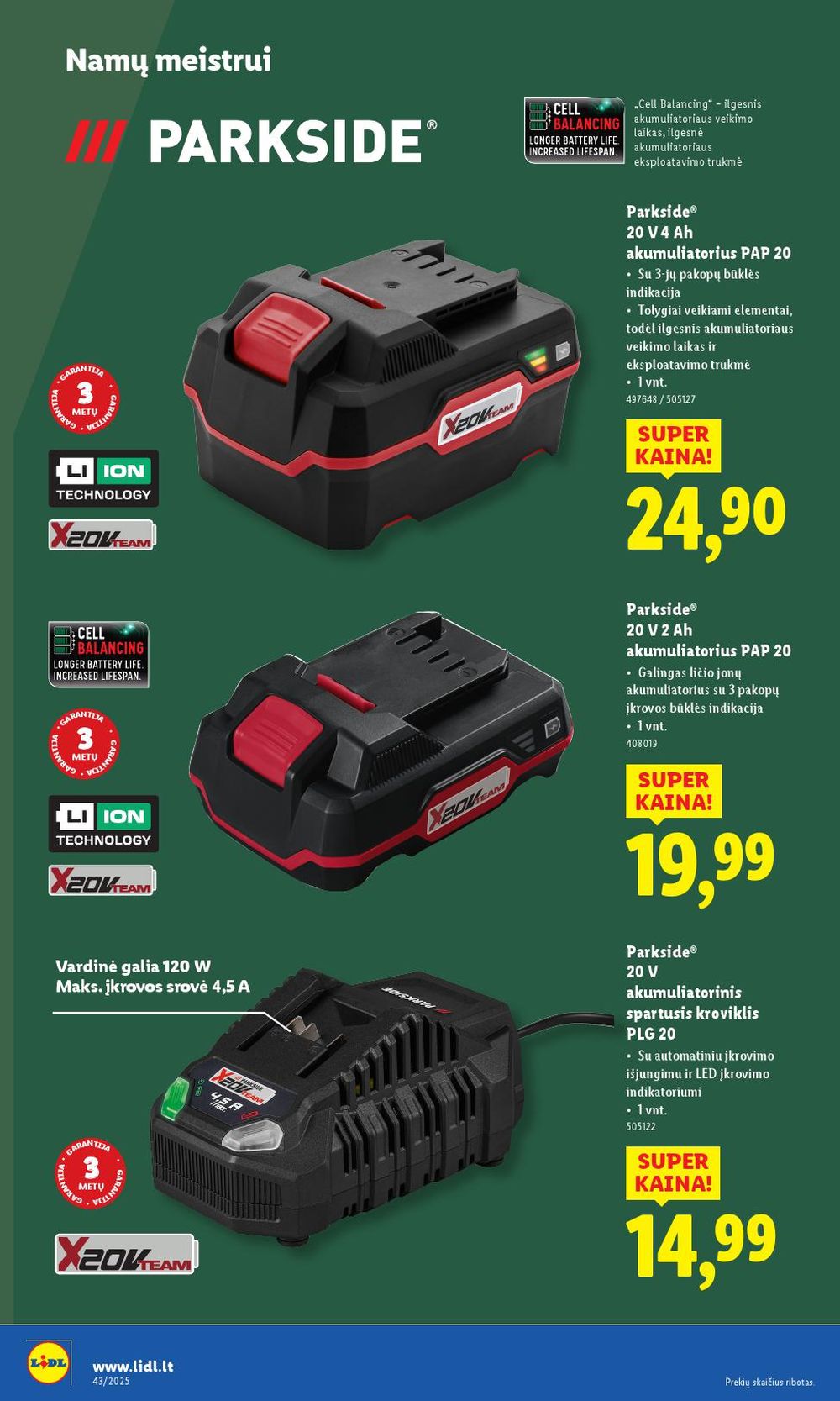 lidl - LIDL - Ne maisto prekių pasiūlymai (2025 10 20 - 2025 10 26) - page: 6