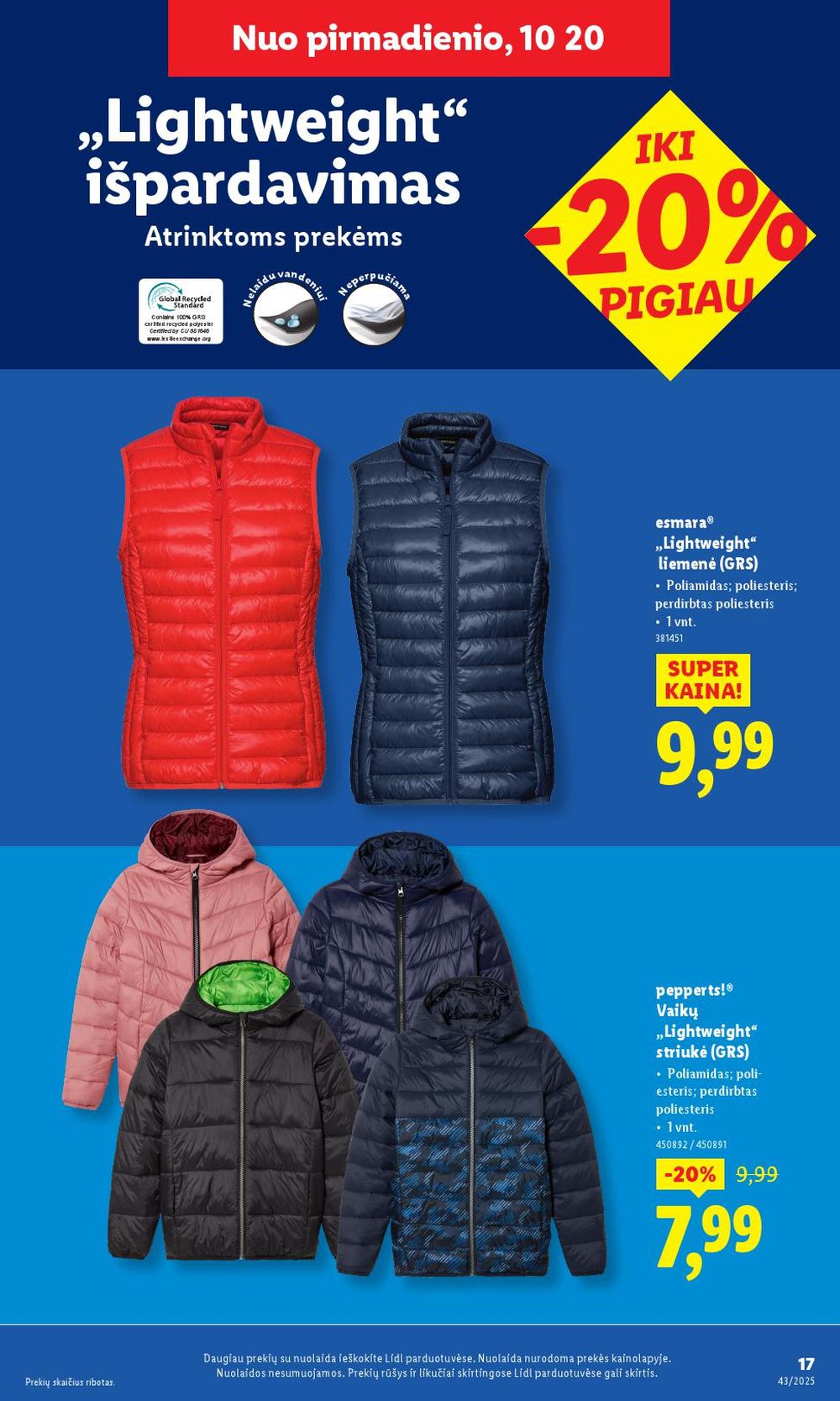 lidl - LIDL - Ne maisto prekių pasiūlymai (2025 10 20 - 2025 10 26) - page: 17