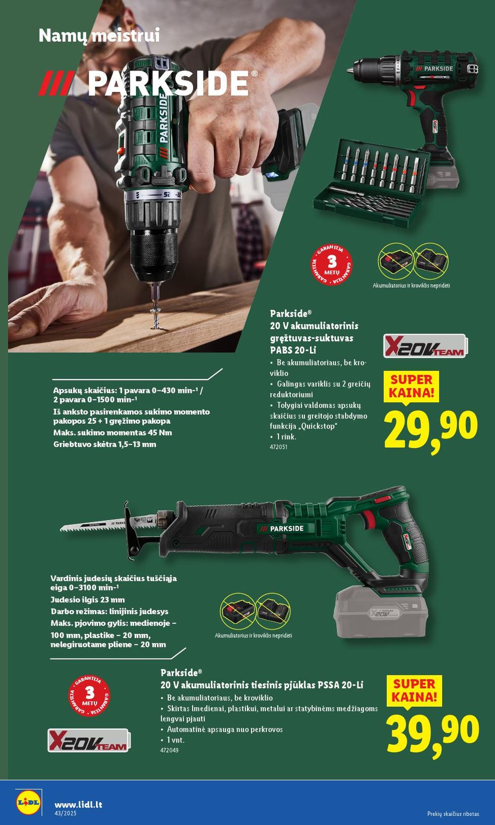 lidl - LIDL - Ne maisto prekių pasiūlymai (2025 10 20 - 2025 10 26) - page: 4