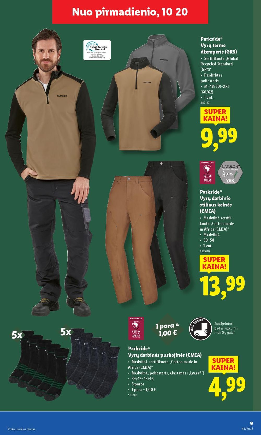 lidl - LIDL - Ne maisto prekių pasiūlymai (2025 10 20 - 2025 10 26) - page: 9