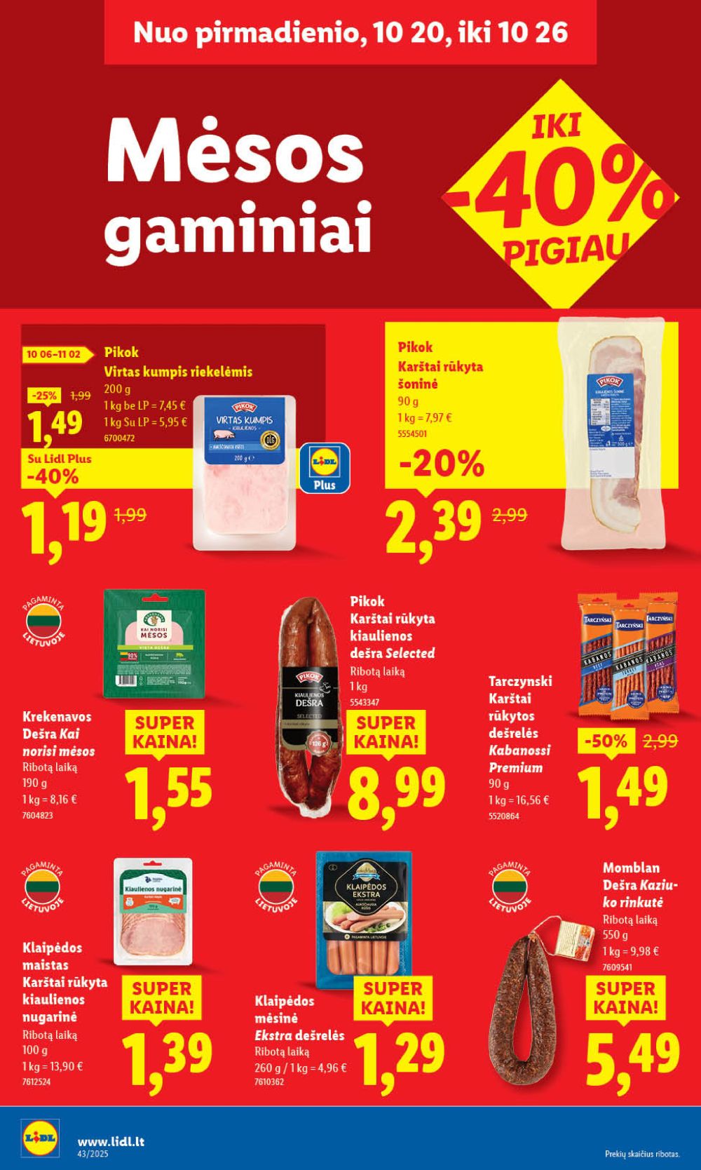 lidl - LIDL - Maisto prekių pasiūlymai (2025 10 23 - 2025 10 26) - page: 44 lidl - LIDL - Maisto prekių pasiūlymai (2025 10 23 - 2025 10 26) - page: 44