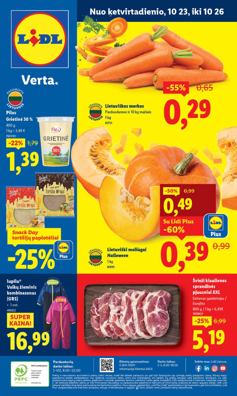 lidl - LIDL - Maisto prekių pasiūlymai (2025 10 23 - 2025 10 26)