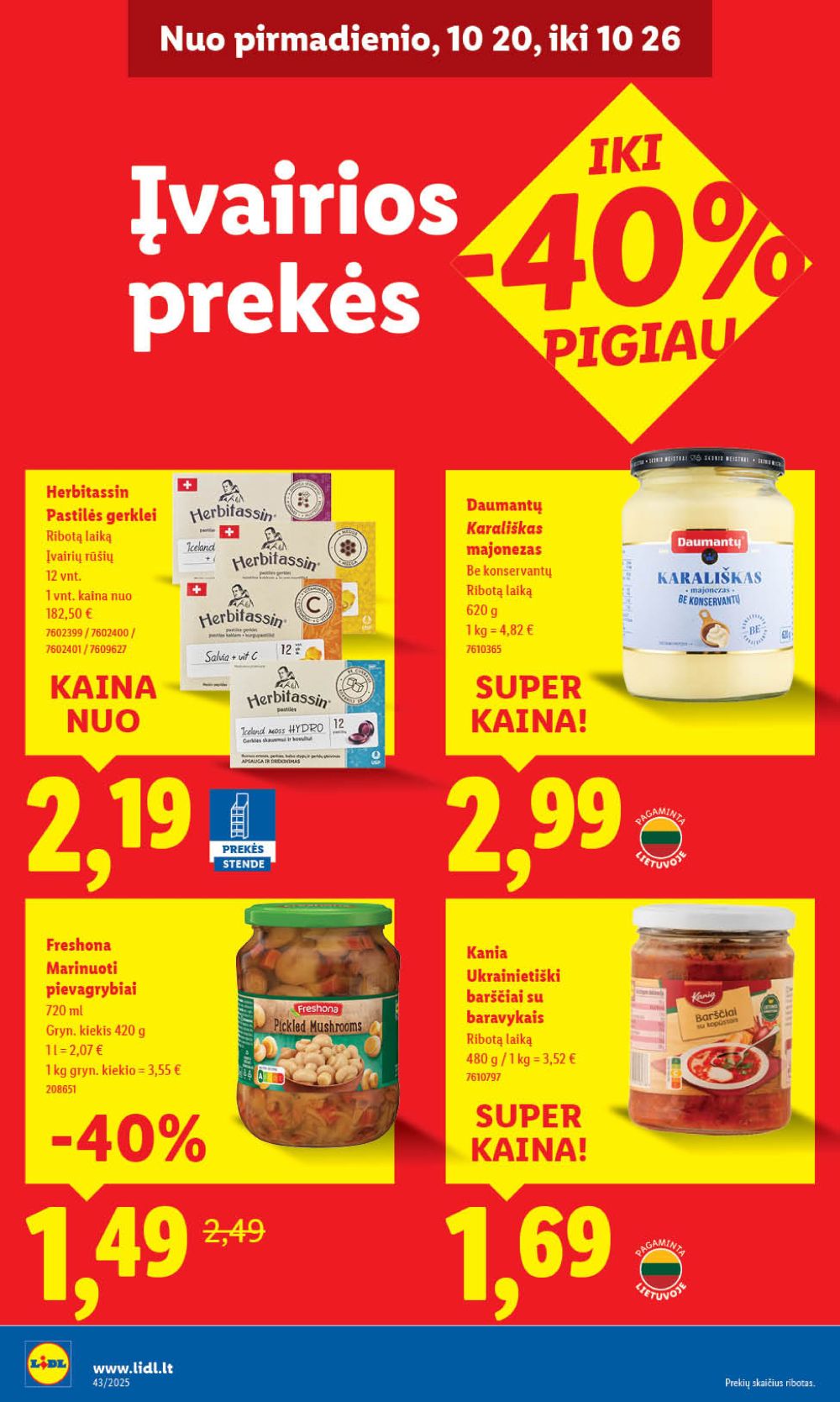 lidl - LIDL - Maisto prekių pasiūlymai (2025 10 23 - 2025 10 26) - page: 48 lidl - LIDL - Maisto prekių pasiūlymai (2025 10 23 - 2025 10 26) - page: 48