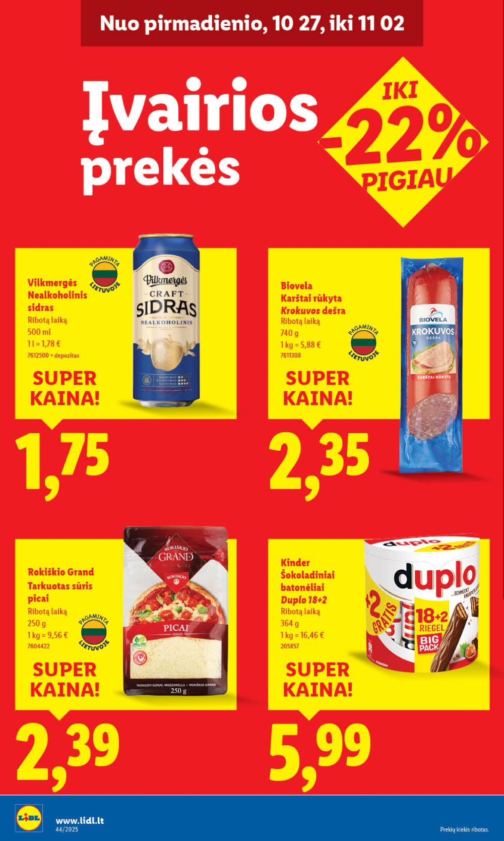 lidl - LIDL - Maisto prekių pasiūlymai (2025 10 27 - 2025 11 02) - page: 40 lidl - LIDL - Maisto prekių pasiūlymai (2025 10 27 - 2025 11 02) - page: 40