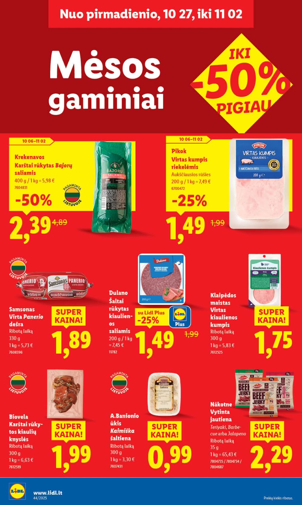 lidl - LIDL - Maisto prekių pasiūlymai (2025 10 27 - 2025 11 02) - page: 32 lidl - LIDL - Maisto prekių pasiūlymai (2025 10 27 - 2025 11 02) - page: 32