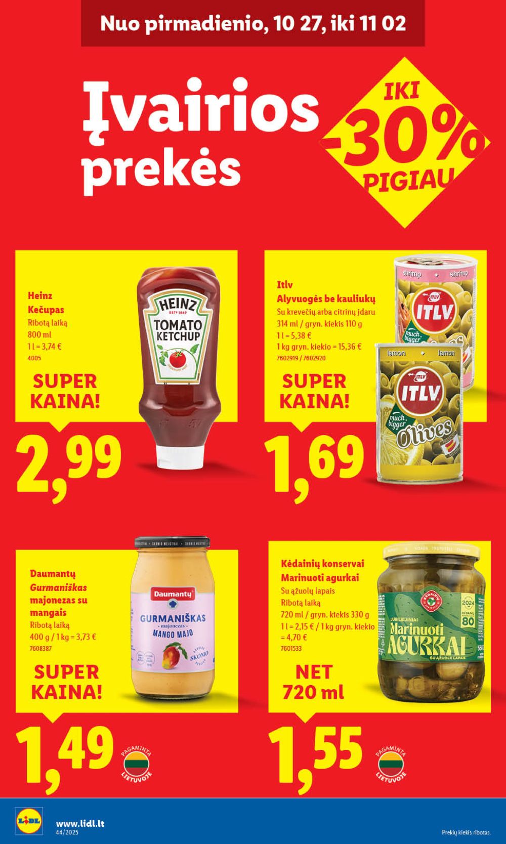 lidl - LIDL - Maisto prekių pasiūlymai (2025 10 27 - 2025 11 02) - page: 36 lidl - LIDL - Maisto prekių pasiūlymai (2025 10 27 - 2025 11 02) - page: 36