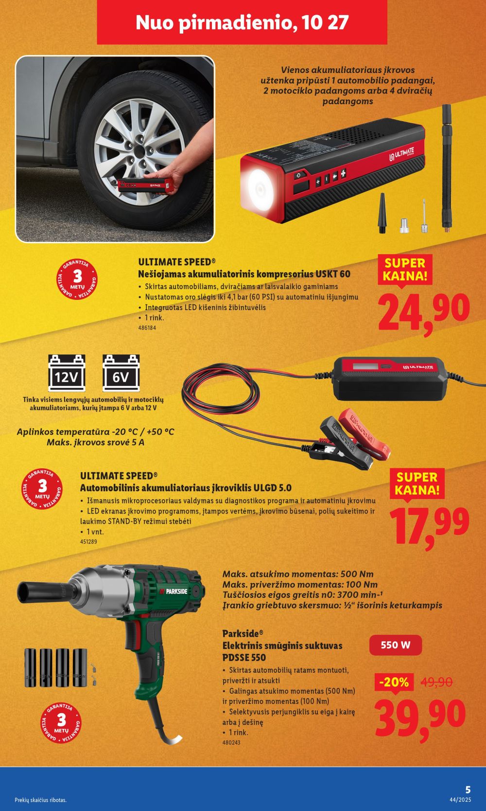 lidl - LIDL - Ne maisto prekių pasiūlymai (2025 10 27 - 2025 11 02) - page: 5 lidl - LIDL - Ne maisto prekių pasiūlymai (2025 10 27 - 2025 11 02) - page: 5