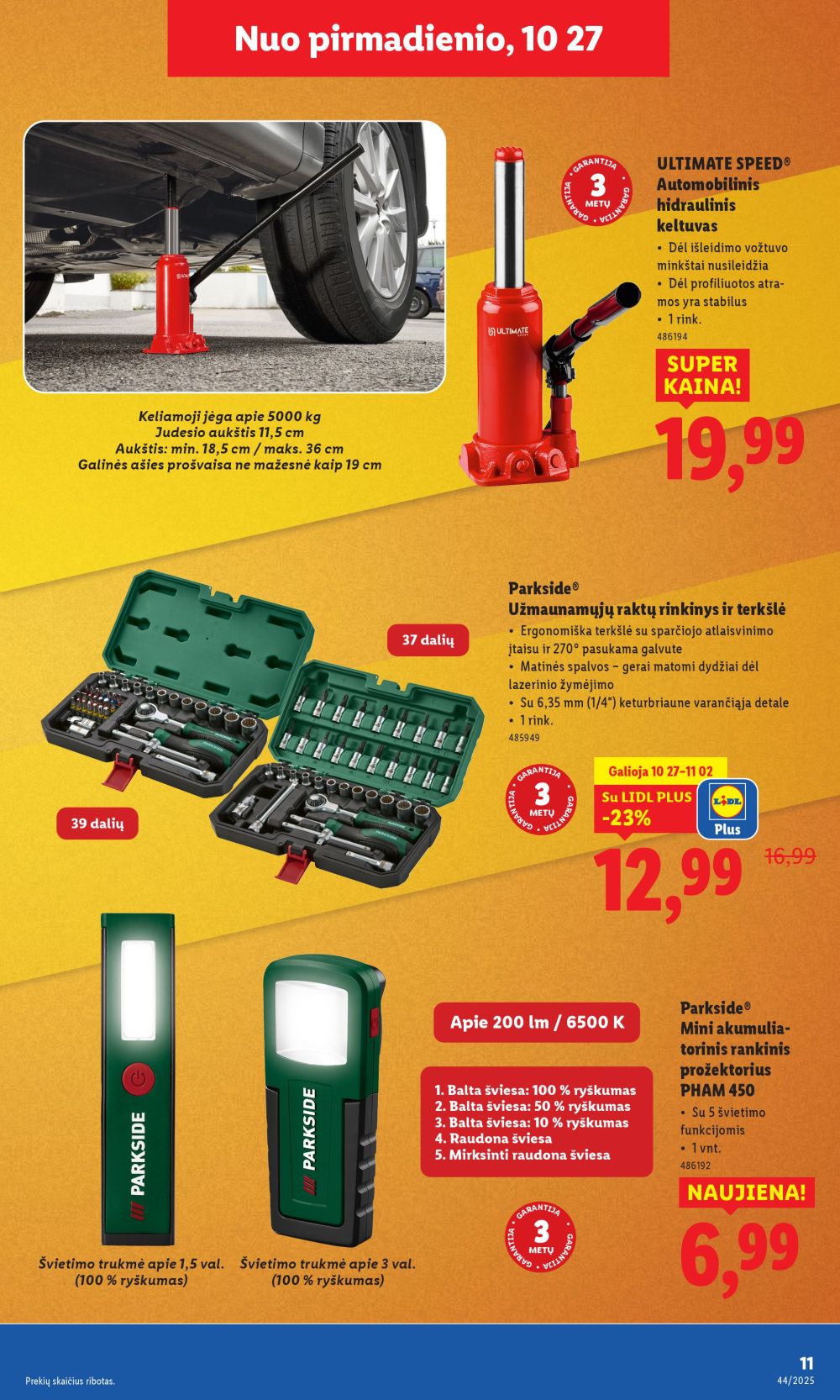 lidl - LIDL - Ne maisto prekių pasiūlymai (2025 10 27 - 2025 11 02) - page: 11 lidl - LIDL - Ne maisto prekių pasiūlymai (2025 10 27 - 2025 11 02) - page: 11