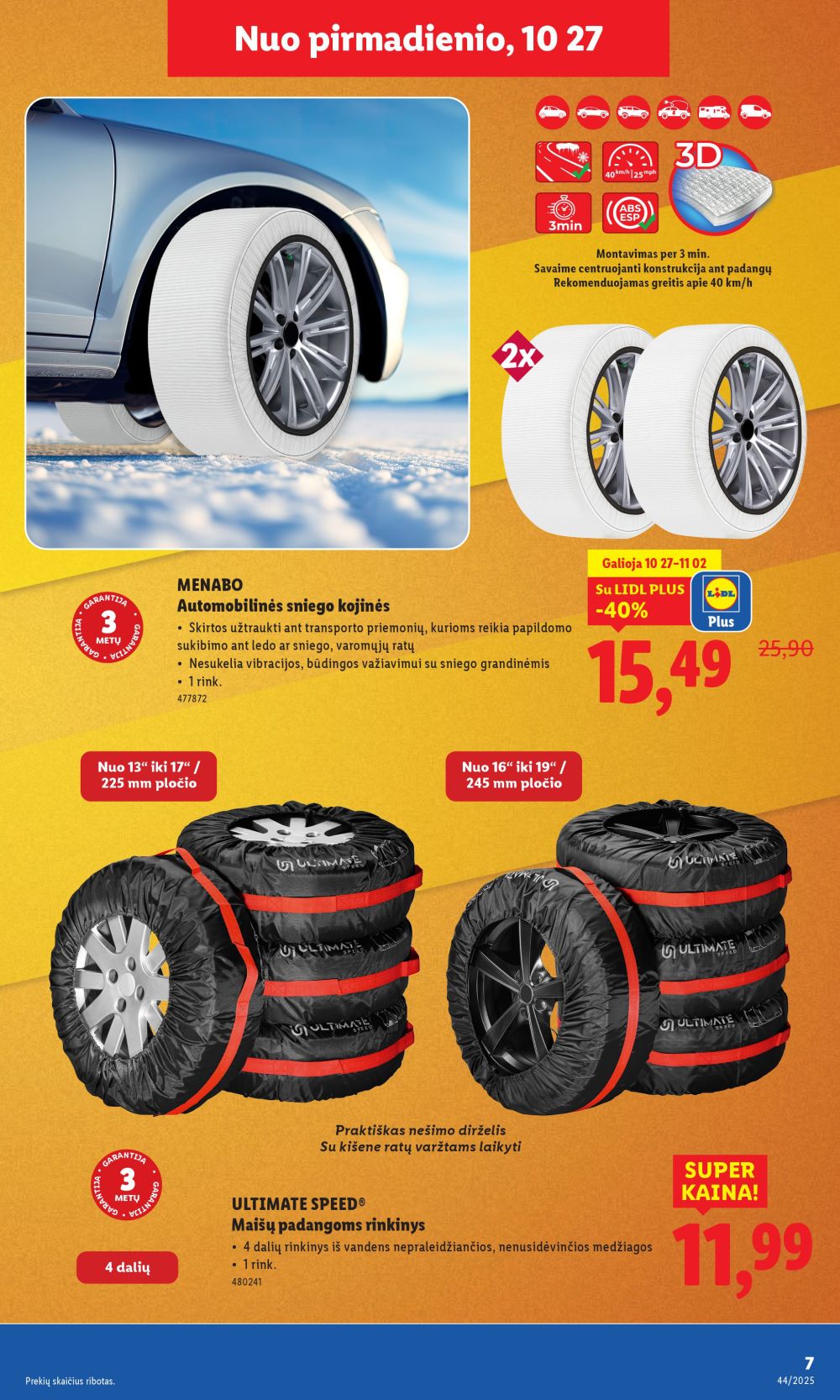 lidl - LIDL - Ne maisto prekių pasiūlymai (2025 10 27 - 2025 11 02) - page: 7 lidl - LIDL - Ne maisto prekių pasiūlymai (2025 10 27 - 2025 11 02) - page: 7