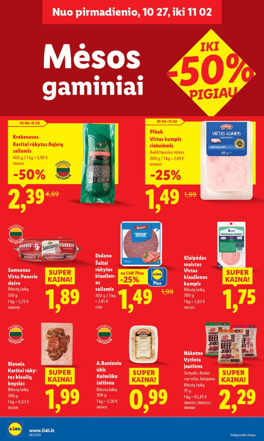 lidl - LIDL - Maisto prekių pasiūlymai (2025 10 30 - 2025 11 02) - page: 40 lidl - LIDL - Maisto prekių pasiūlymai (2025 10 30 - 2025 11 02) - page: 40