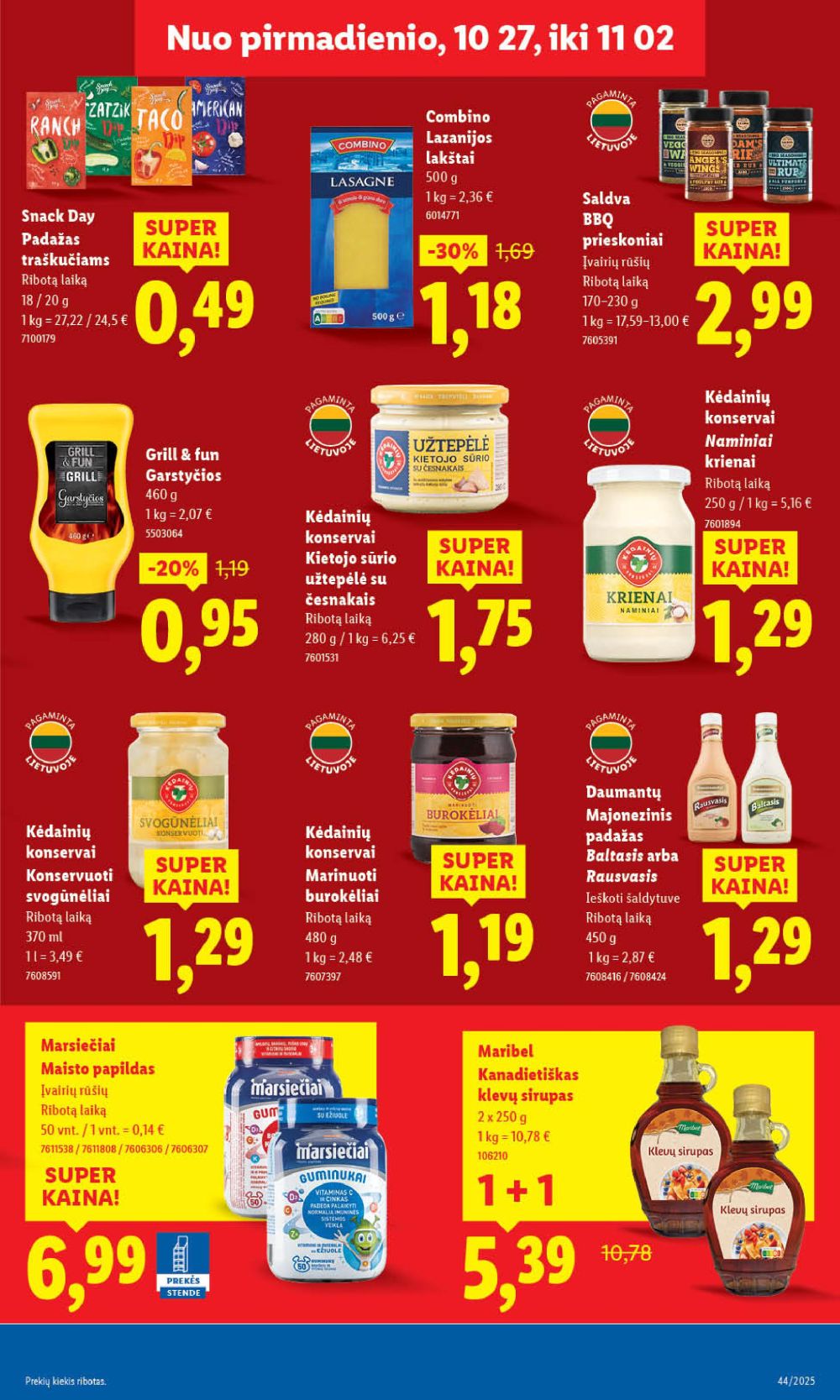 lidl - LIDL - Maisto prekių pasiūlymai (2025 10 30 - 2025 11 02) - page: 45 lidl - LIDL - Maisto prekių pasiūlymai (2025 10 30 - 2025 11 02) - page: 45