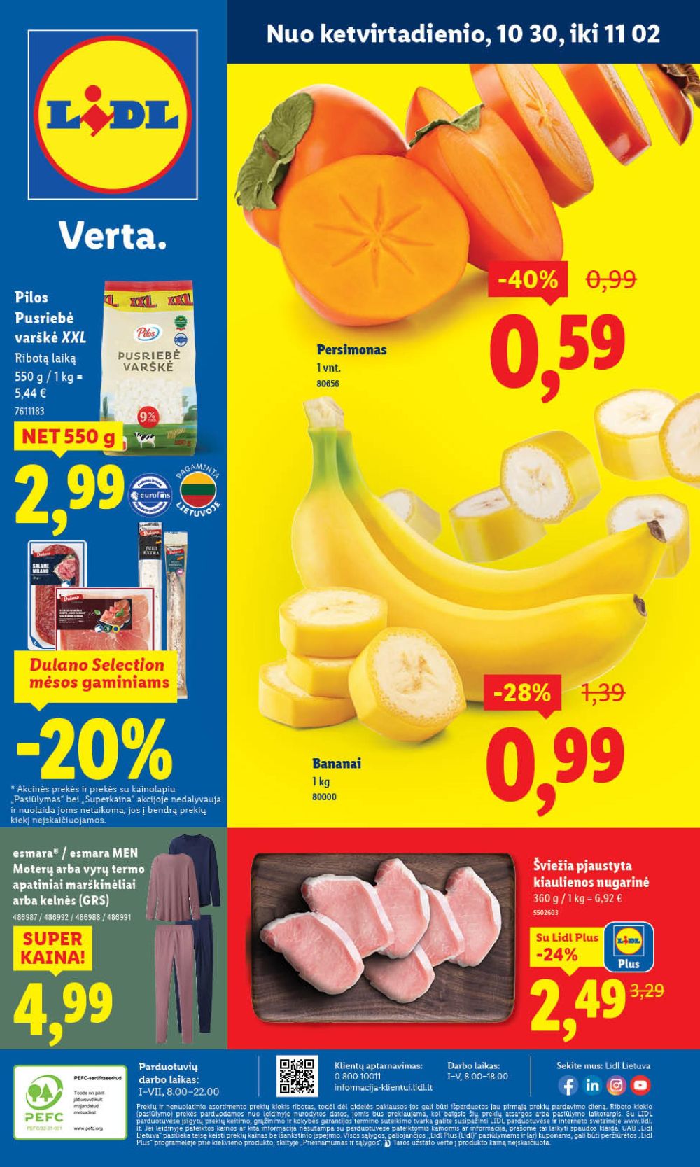 lidl - LIDL - Maisto prekių pasiūlymai (2025 10 30 - 2025 11 02)