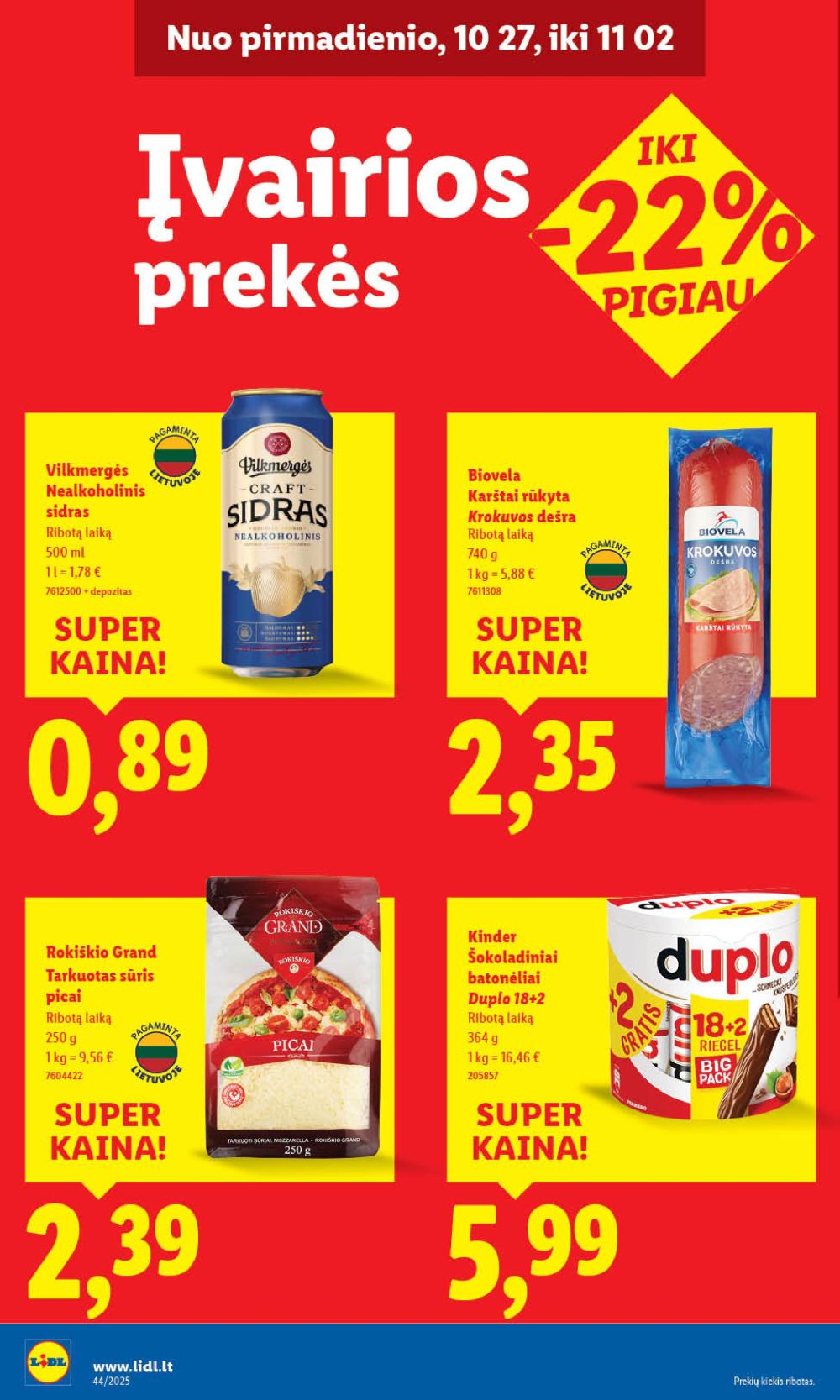 lidl - LIDL - Maisto prekių pasiūlymai (2025 10 30 - 2025 11 02) - page: 48 lidl - LIDL - Maisto prekių pasiūlymai (2025 10 30 - 2025 11 02) - page: 48