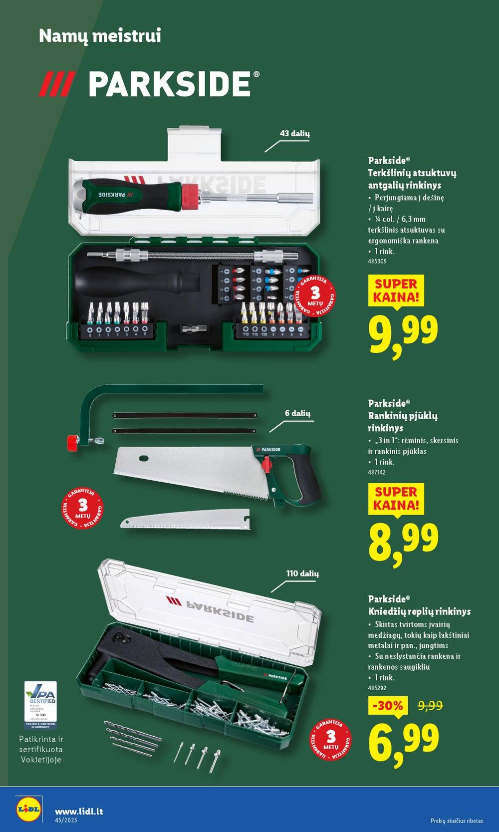 lidl - LIDL - Ne maisto prekių pasiūlymai (2025 11 03 - 2025 11 09) - page: 6