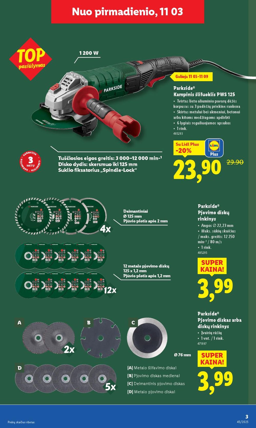 lidl - LIDL - Ne maisto prekių pasiūlymai (2025 11 03 - 2025 11 09) - page: 3