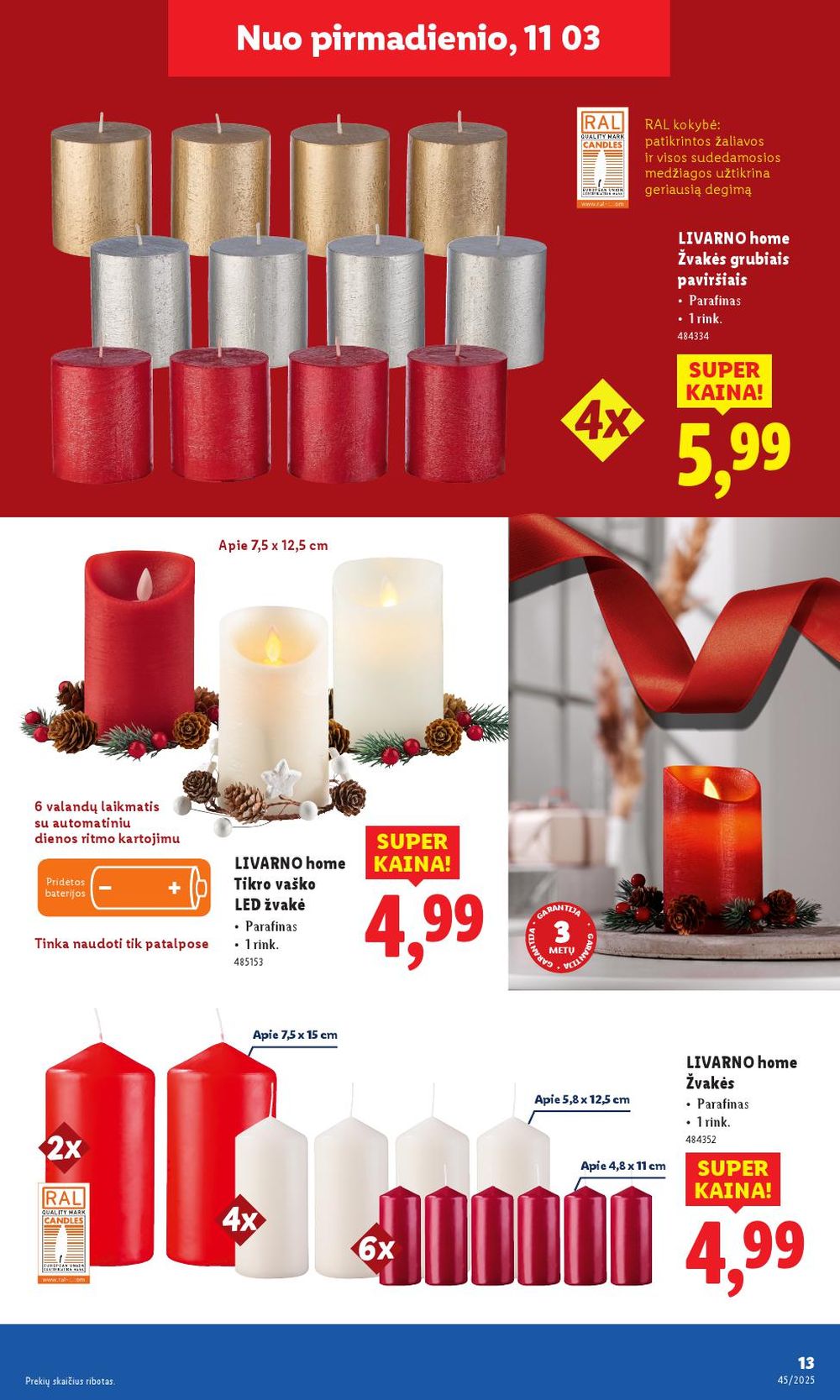 lidl - LIDL - Ne maisto prekių pasiūlymai (2025 11 03 - 2025 11 09) - page: 13