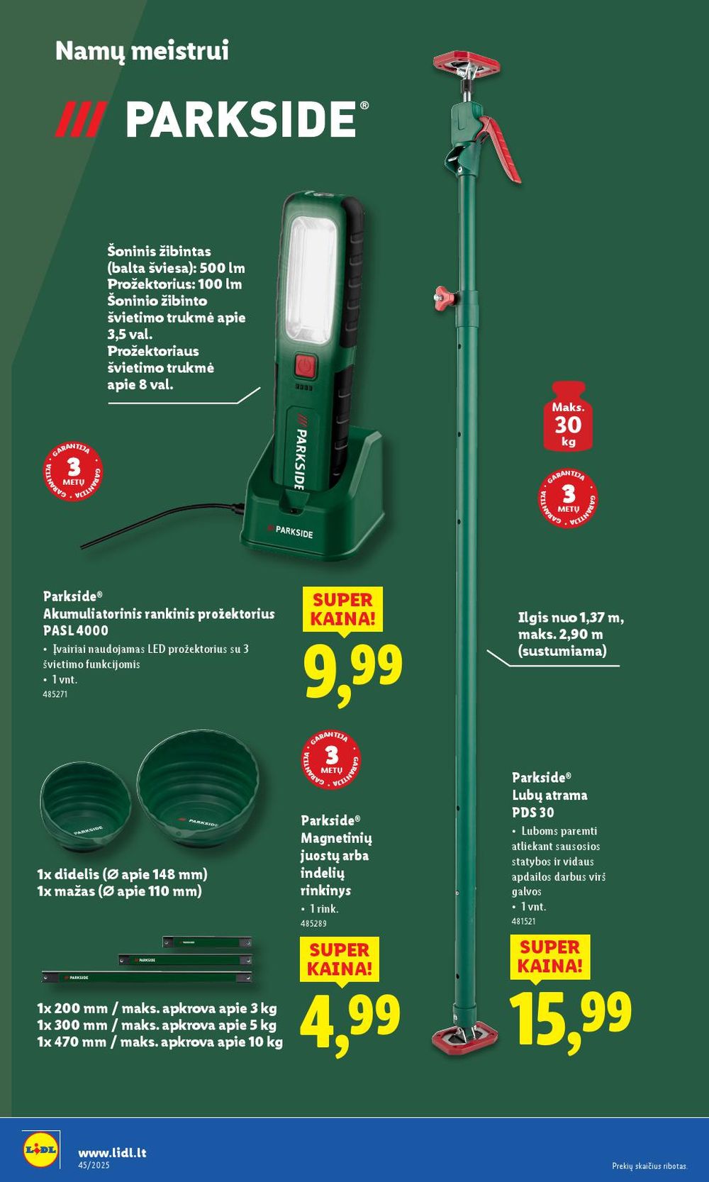 lidl - LIDL - Ne maisto prekių pasiūlymai (2025 11 03 - 2025 11 09) - page: 8