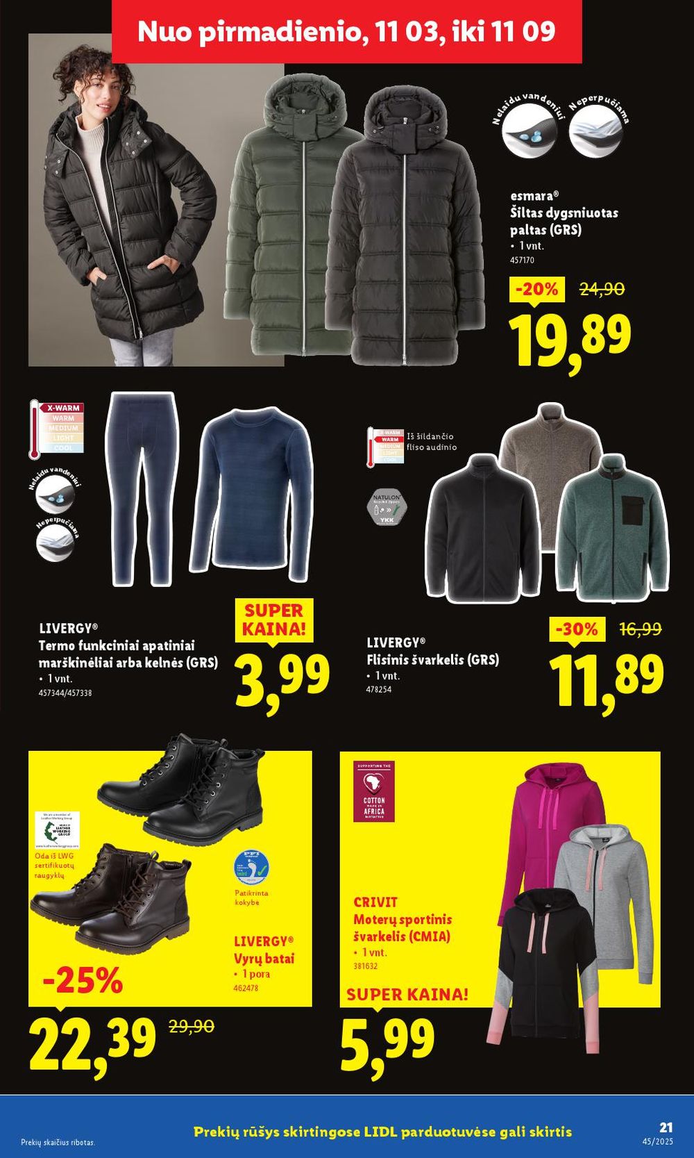 lidl - LIDL - Ne maisto prekių pasiūlymai (2025 11 03 - 2025 11 09) - page: 21