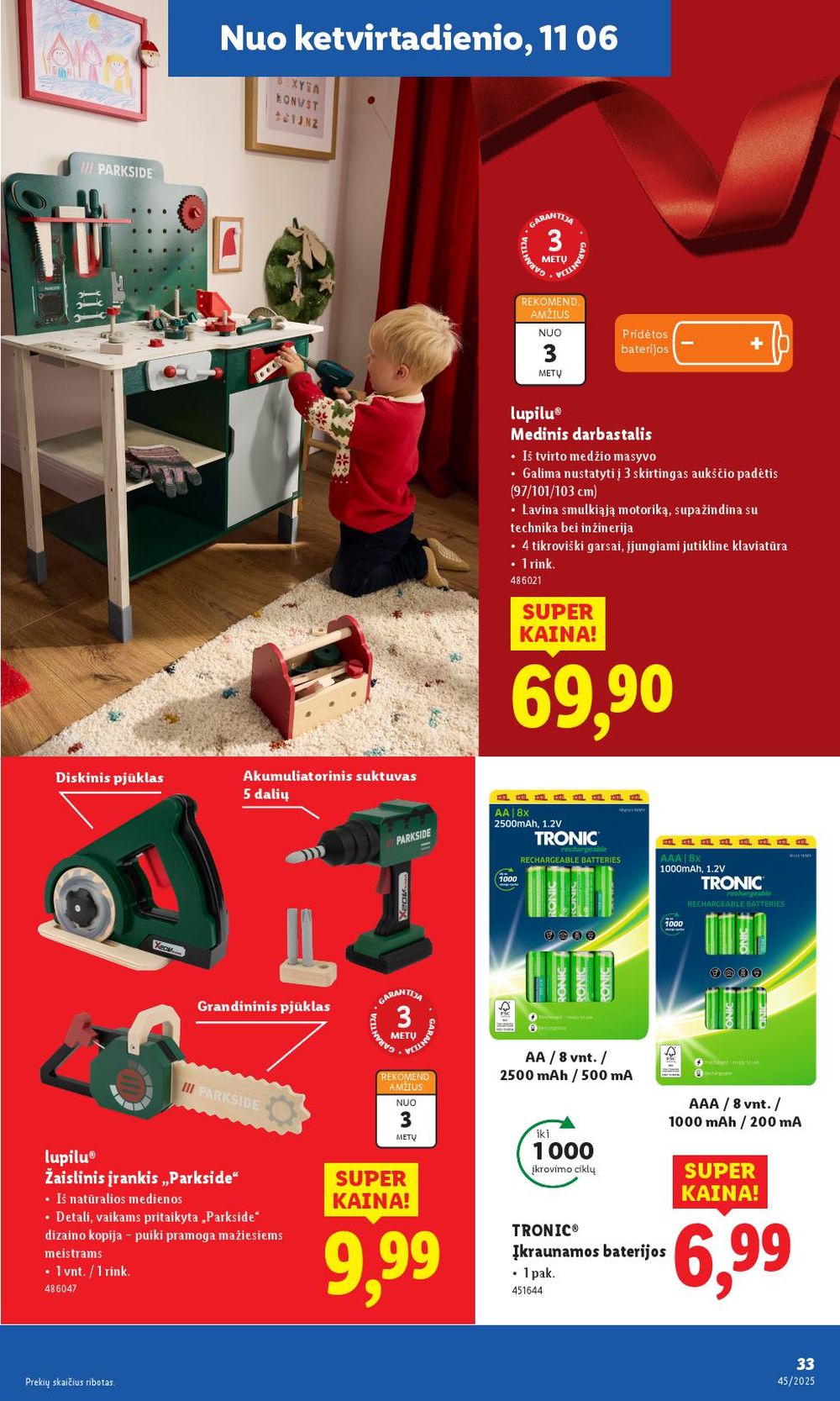 lidl - LIDL - Ne maisto prekių pasiūlymai (2025 11 03 - 2025 11 09) - page: 33