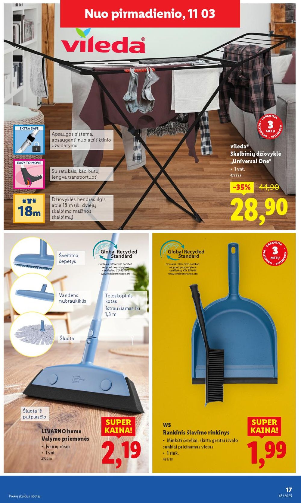 lidl - LIDL - Ne maisto prekių pasiūlymai (2025 11 03 - 2025 11 09) - page: 17