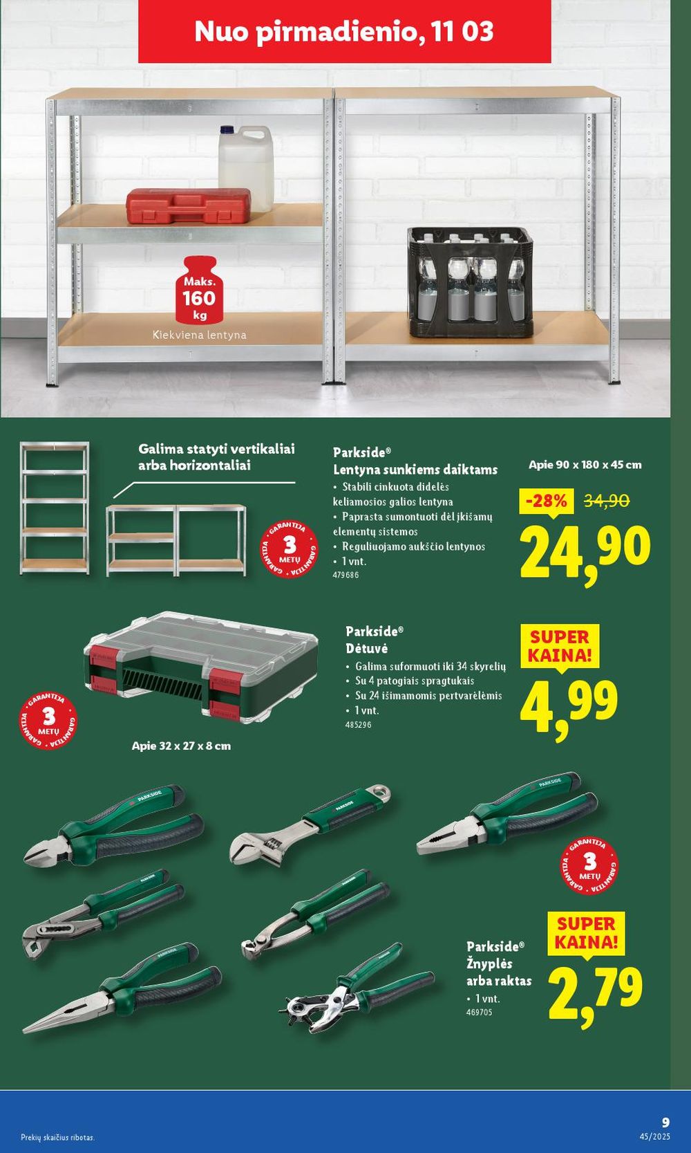 lidl - LIDL - Ne maisto prekių pasiūlymai (2025 11 03 - 2025 11 09) - page: 9