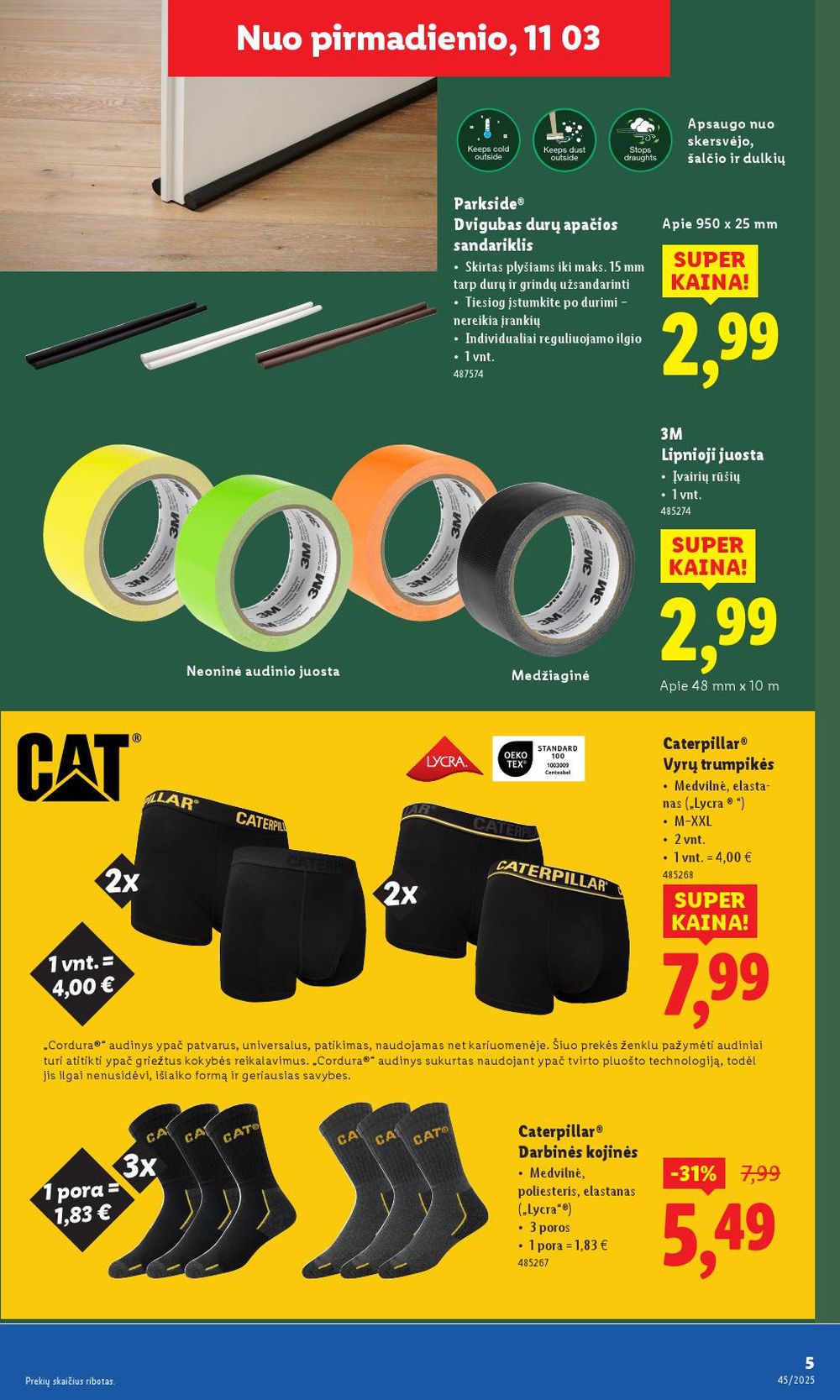 lidl - LIDL - Ne maisto prekių pasiūlymai (2025 11 03 - 2025 11 09) - page: 5