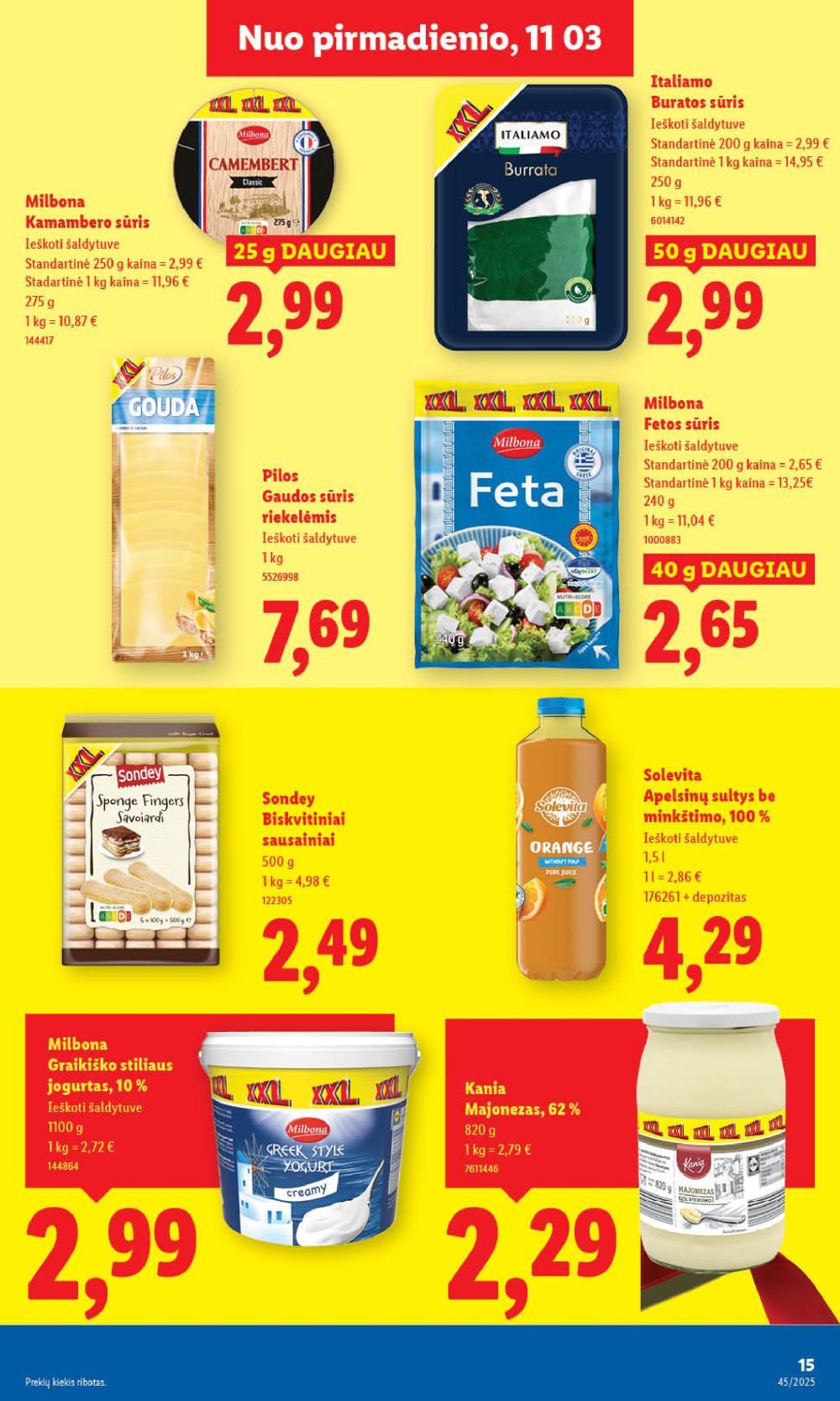 lidl - LIDL - Maisto prekių pasiūlymai (2025 11 03 - 2025 11 09) - page: 15